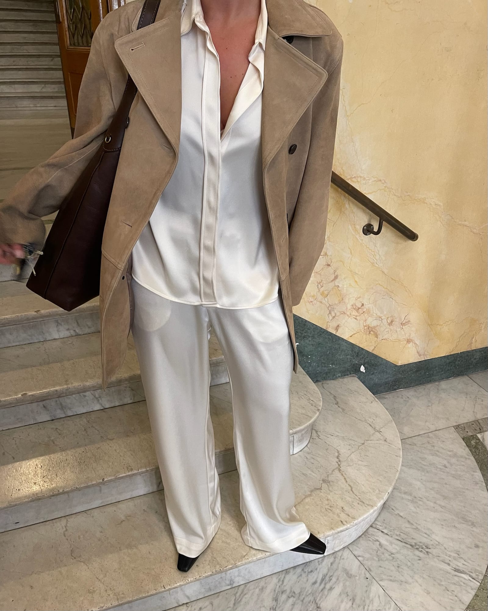 Satin Pants Ivory