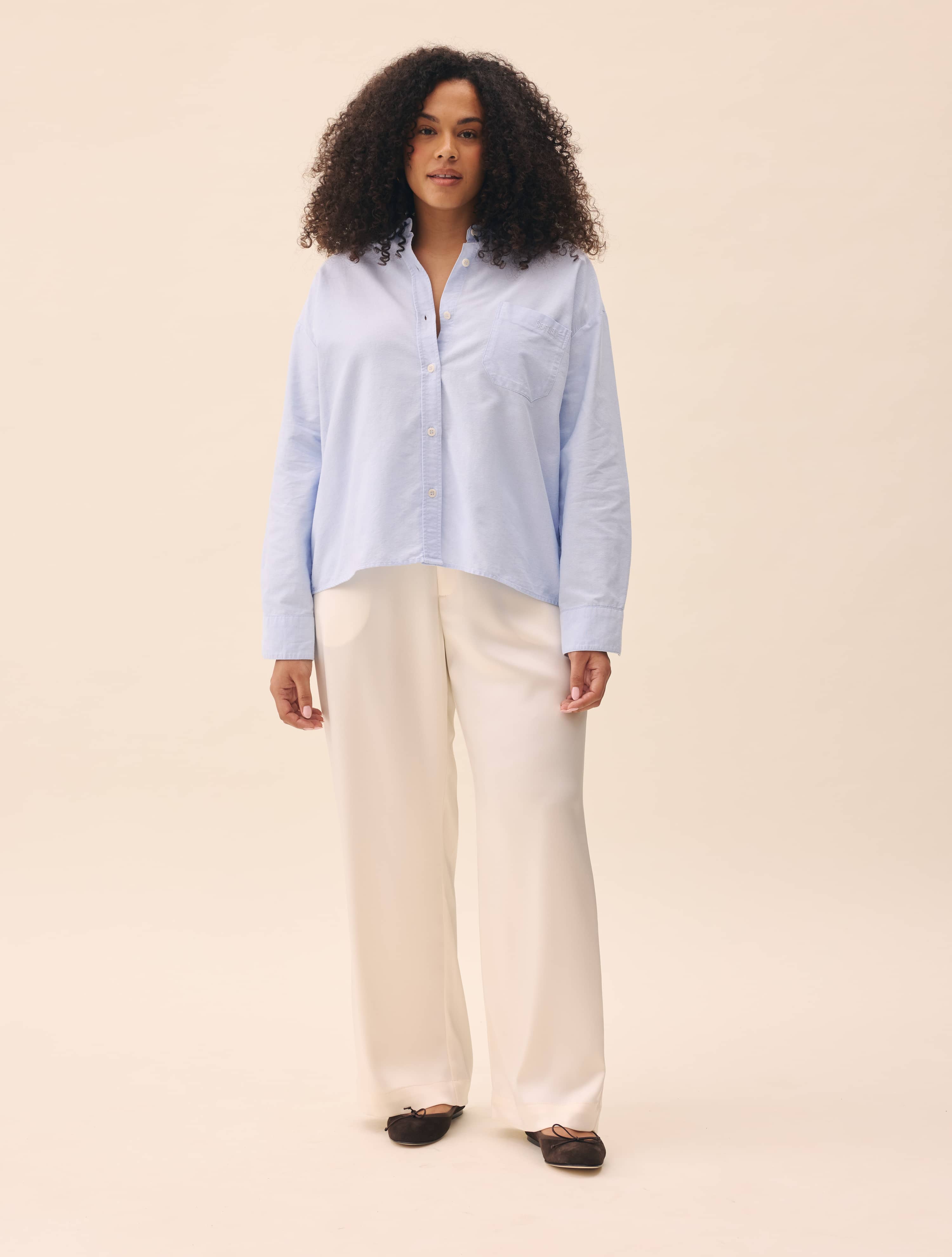 Satin Pants Ivory - Ivory | Djerf Avenue