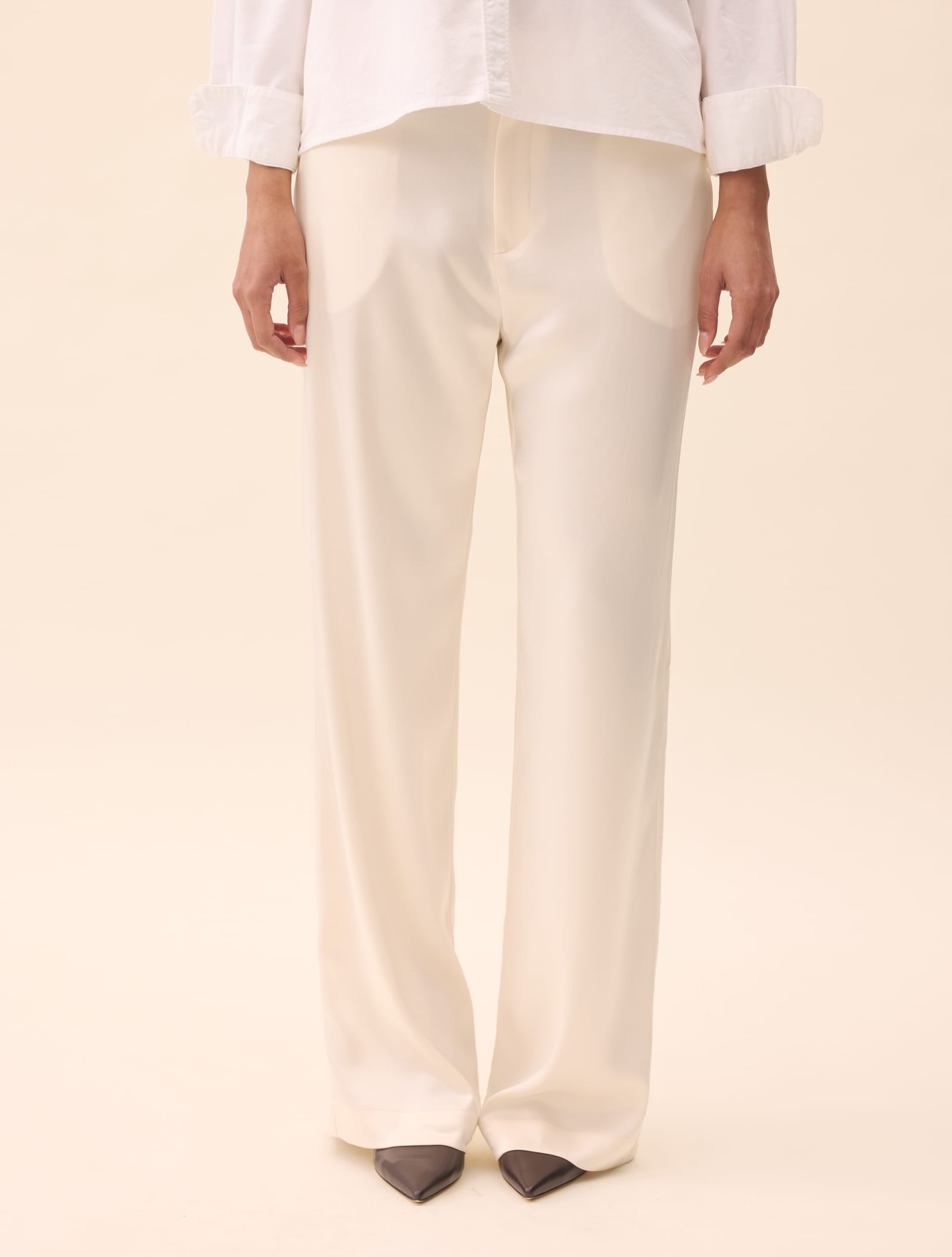 Satin Pants Ivory