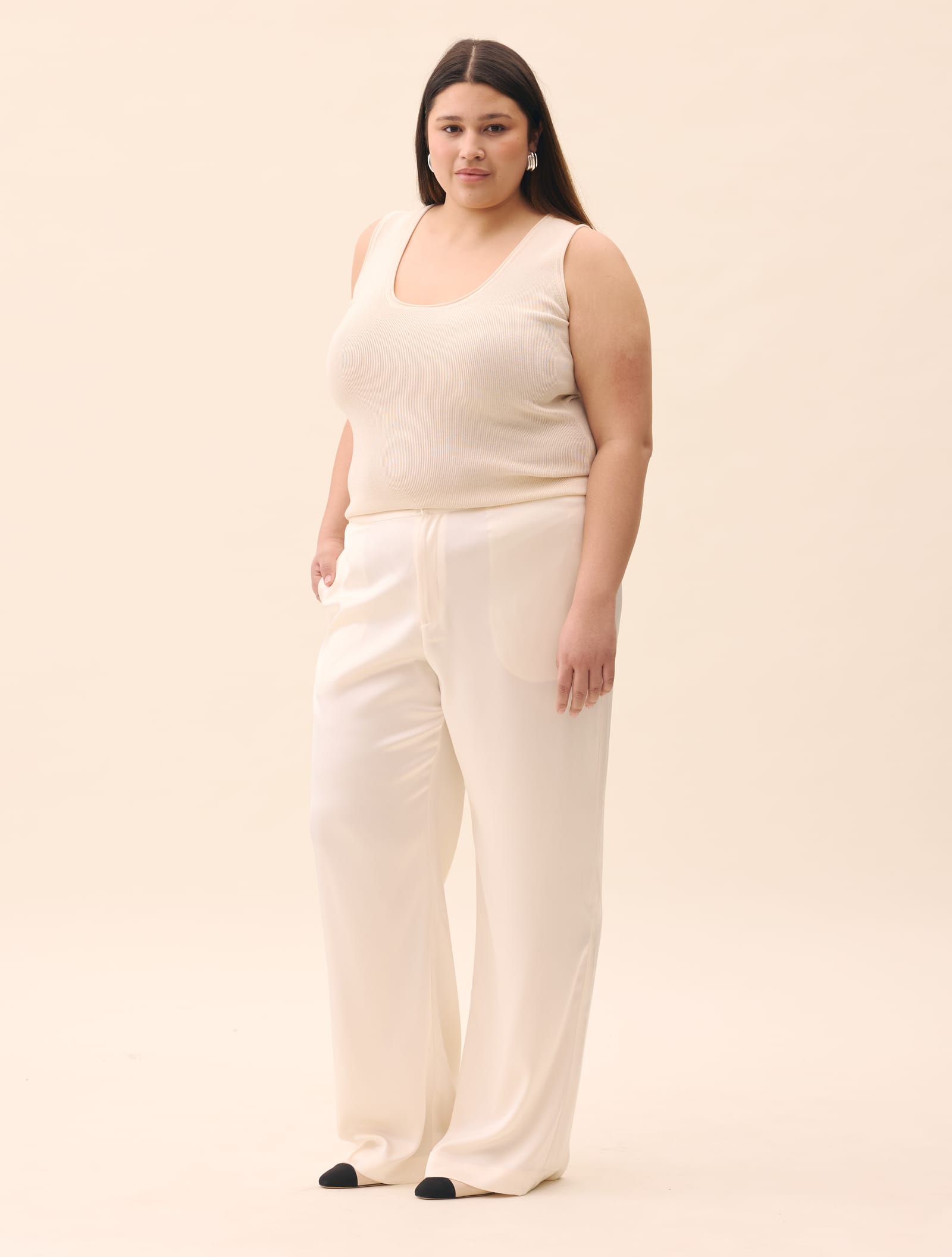 Satin Pants Ivory