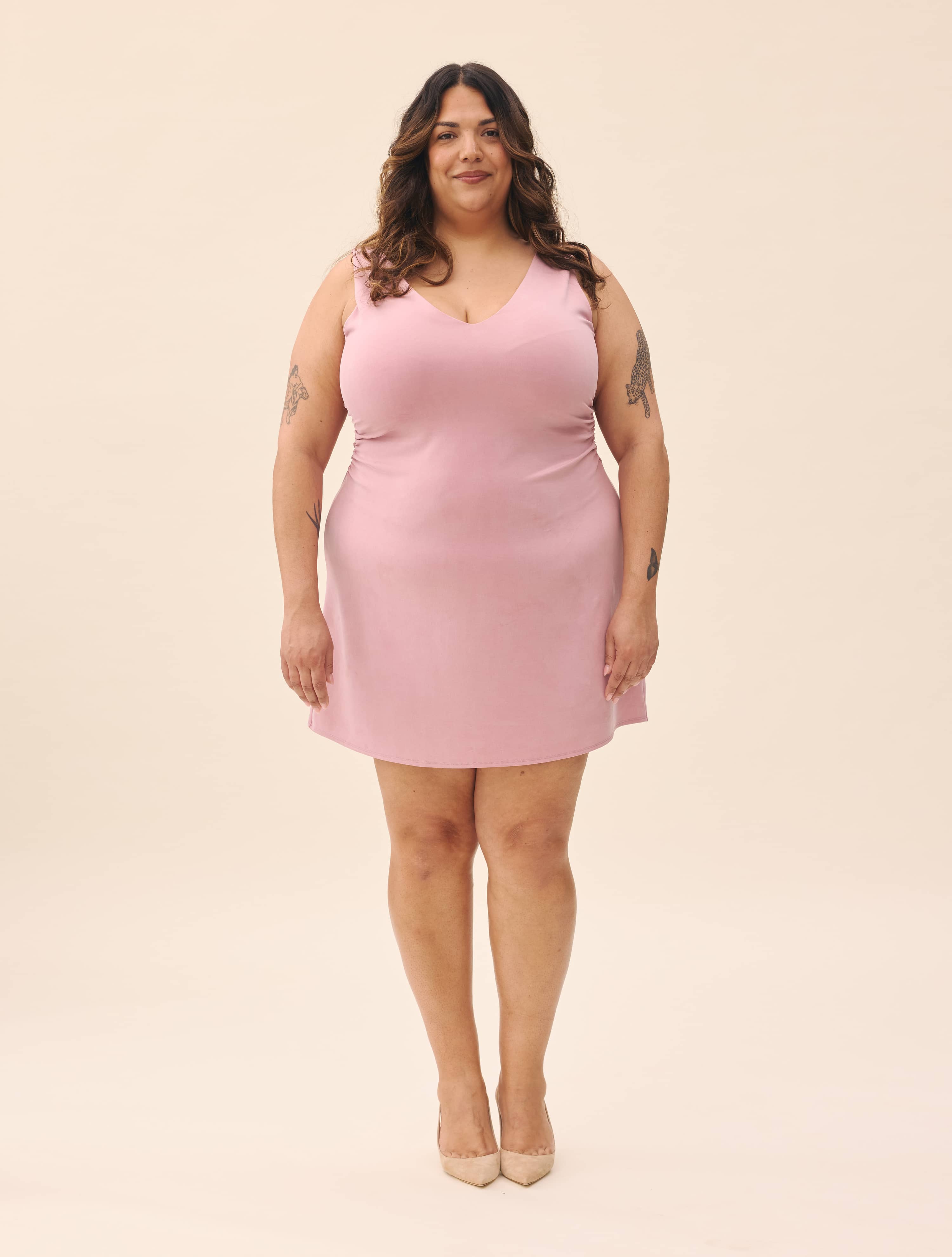 Serenade Dress Dusty Pink - Dusty Pink | Djerf Avenue