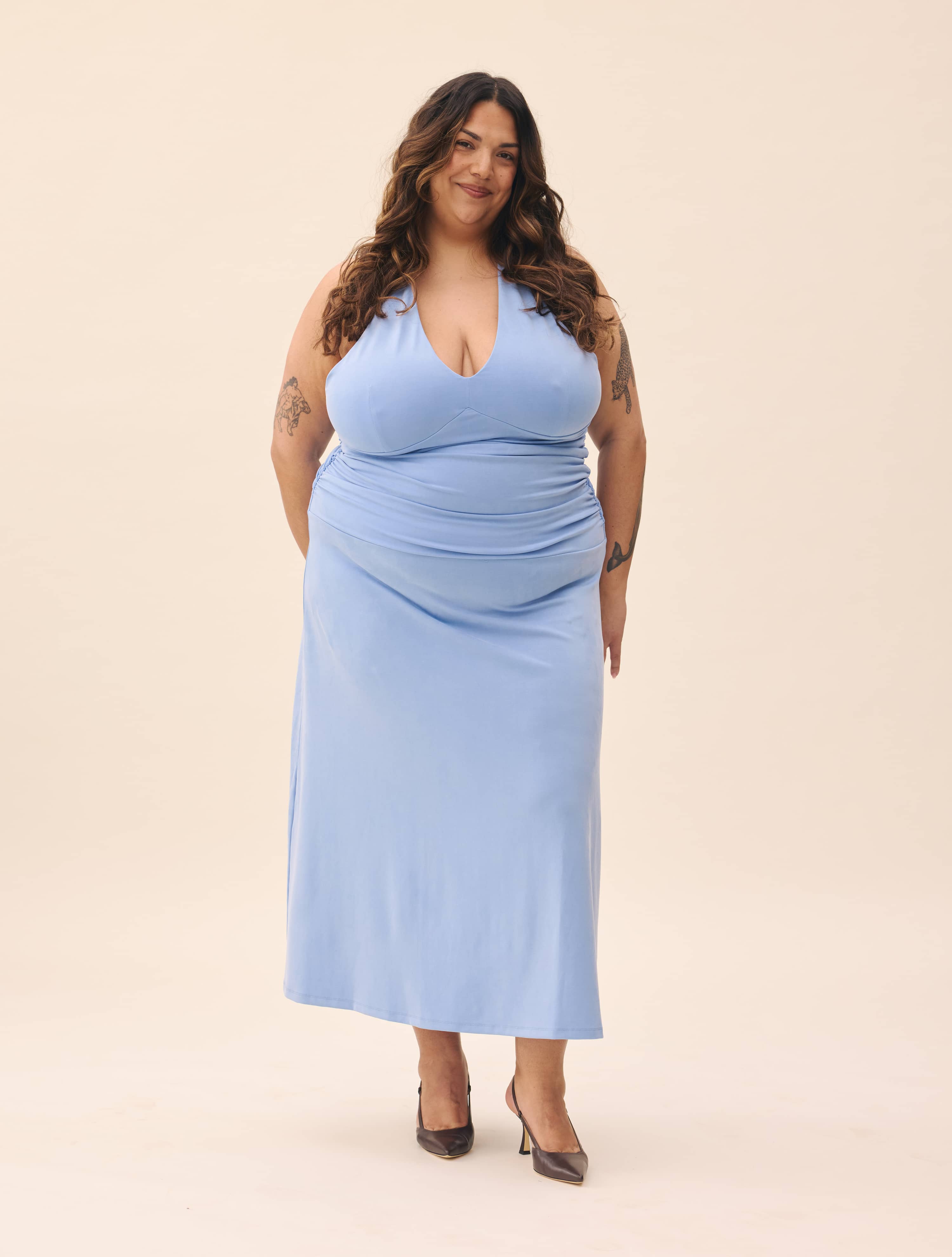 djerf avenue blue dress Celebration Dress Dove Blue - Dove Blue