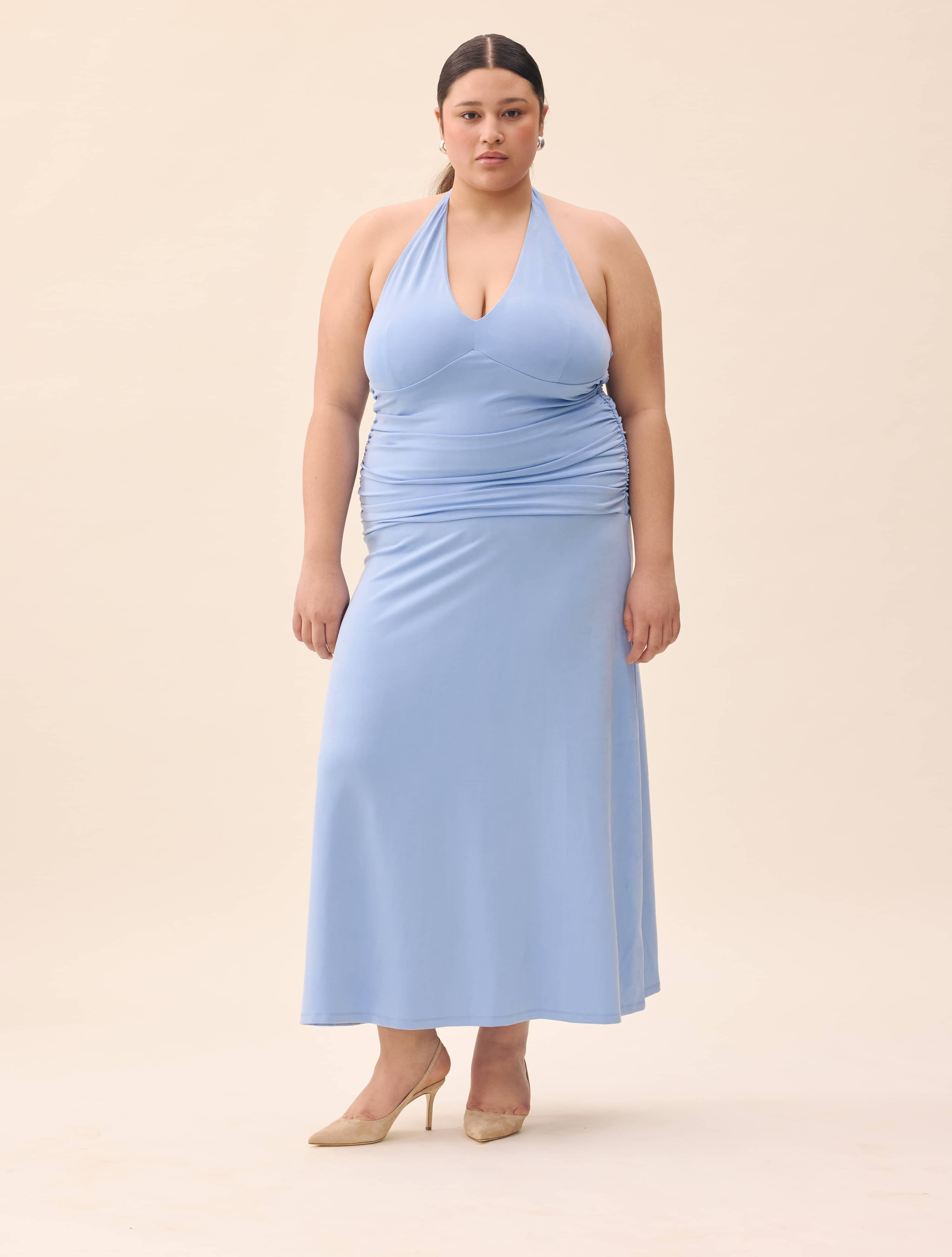 djerf avenue blue dress Charming Sky Blue A-line Lace Spaghetti Straps Homecoming Dresses, Sho   Simidress