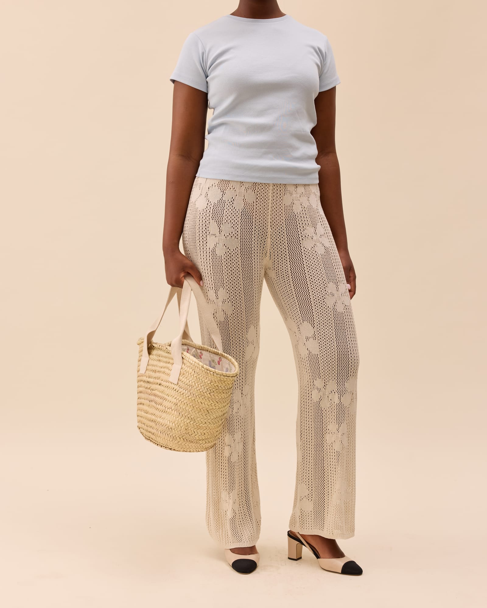 Flower Pants Ivory