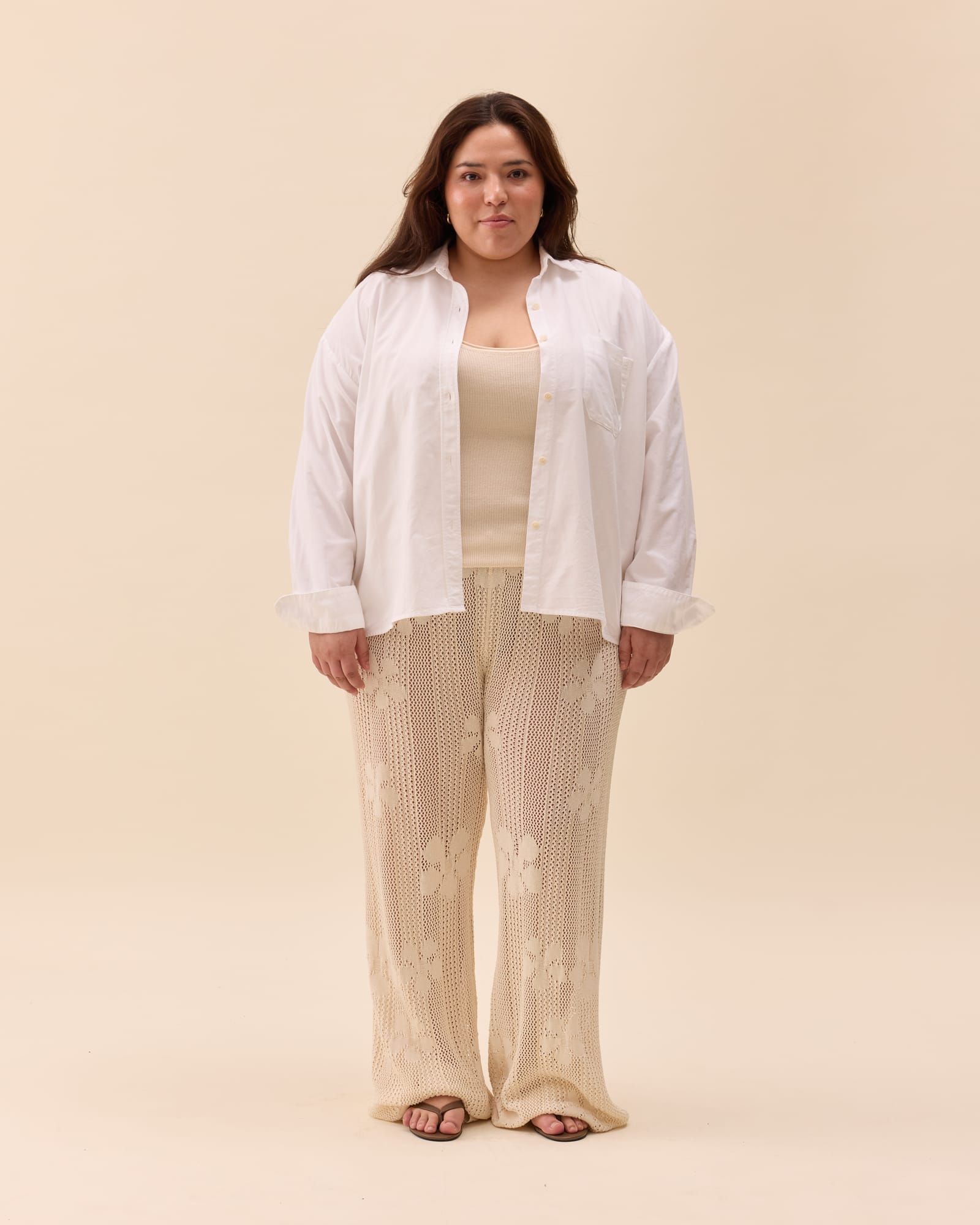 Flower Pants Ivory