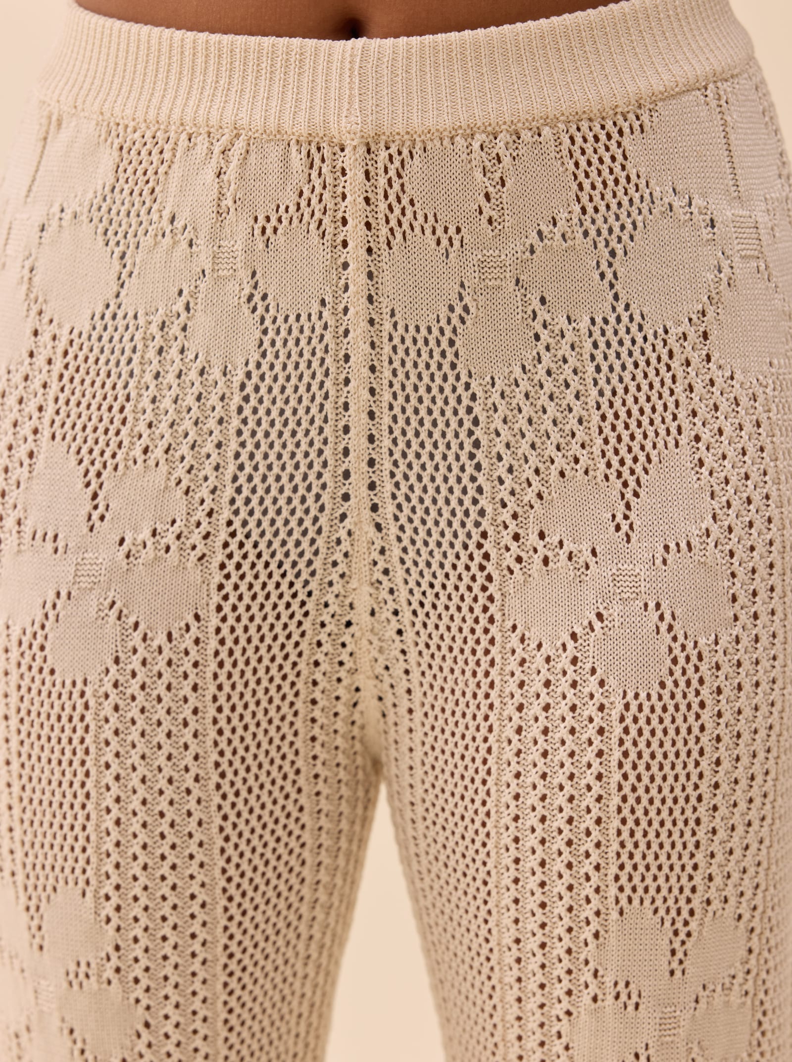 Flower Pants Ivory