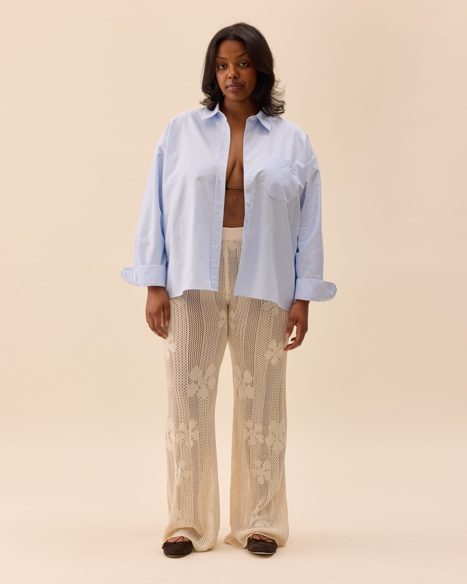Flower Pants Ivory