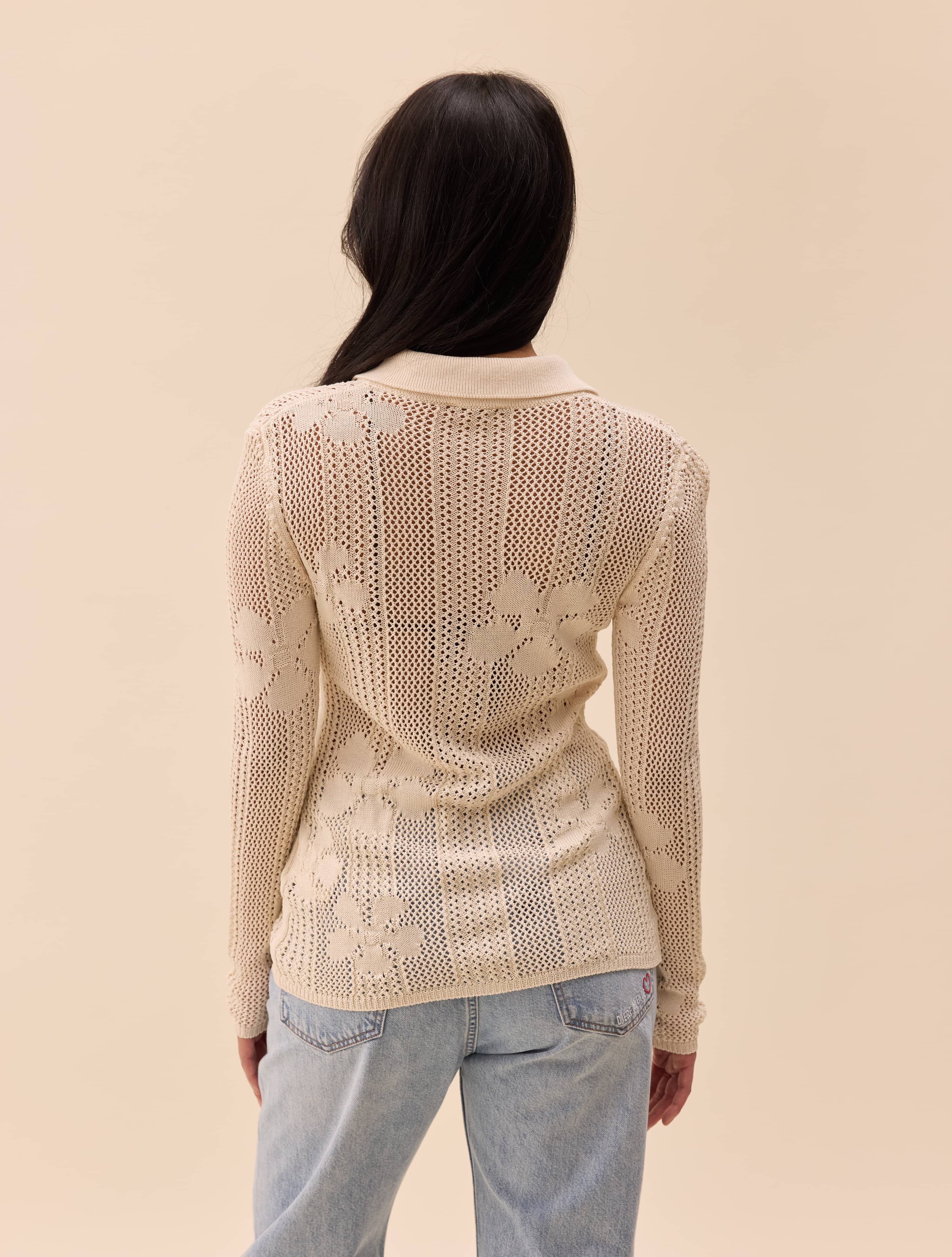 Flower Shirt Ivory - Ivory | Djerf Avenue