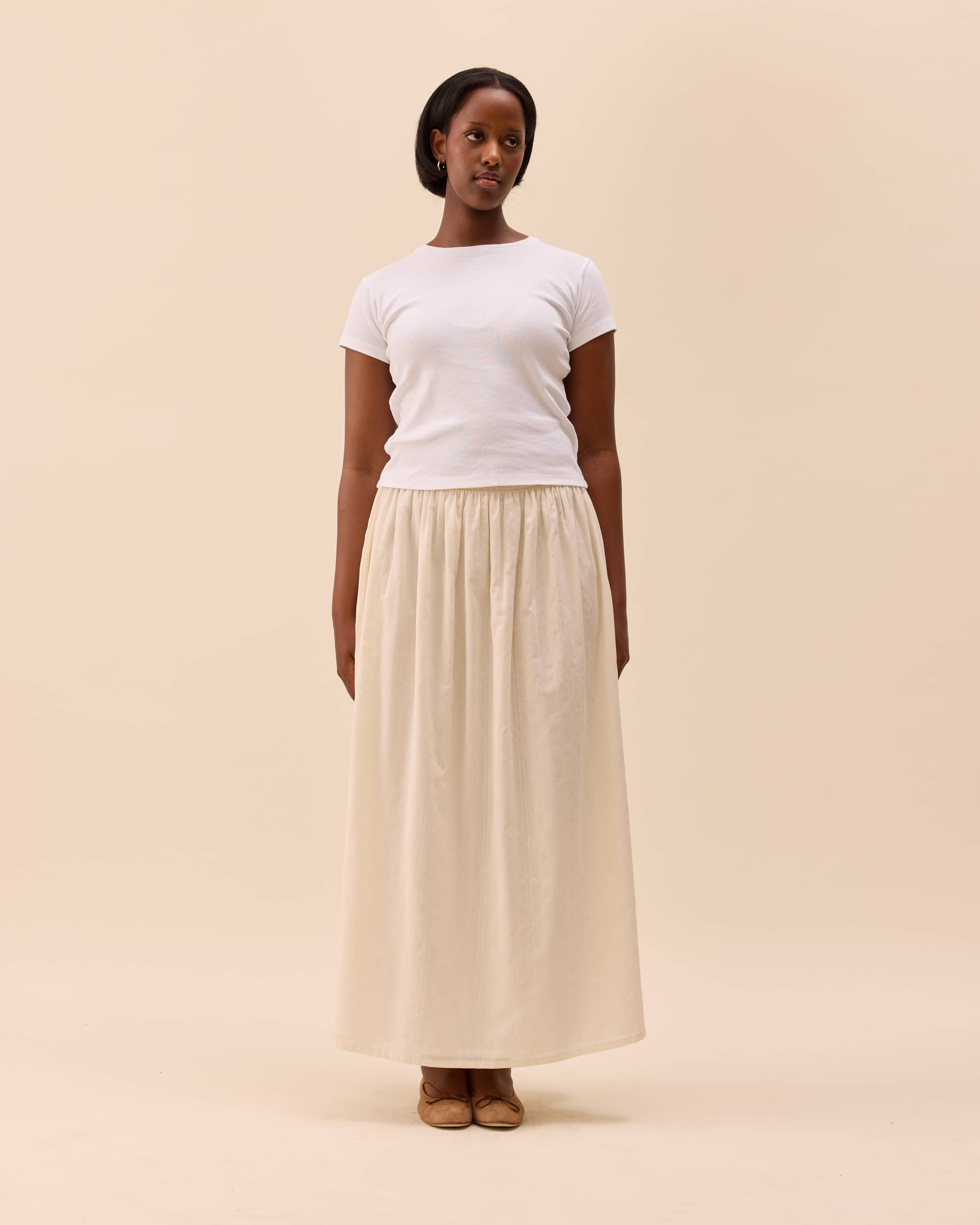 Summer Skirt White - White | Djerf Avenue