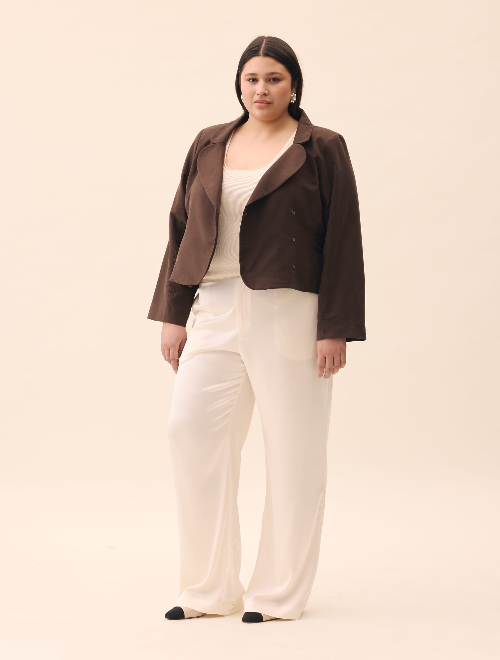 Moleskin Blazer Brown