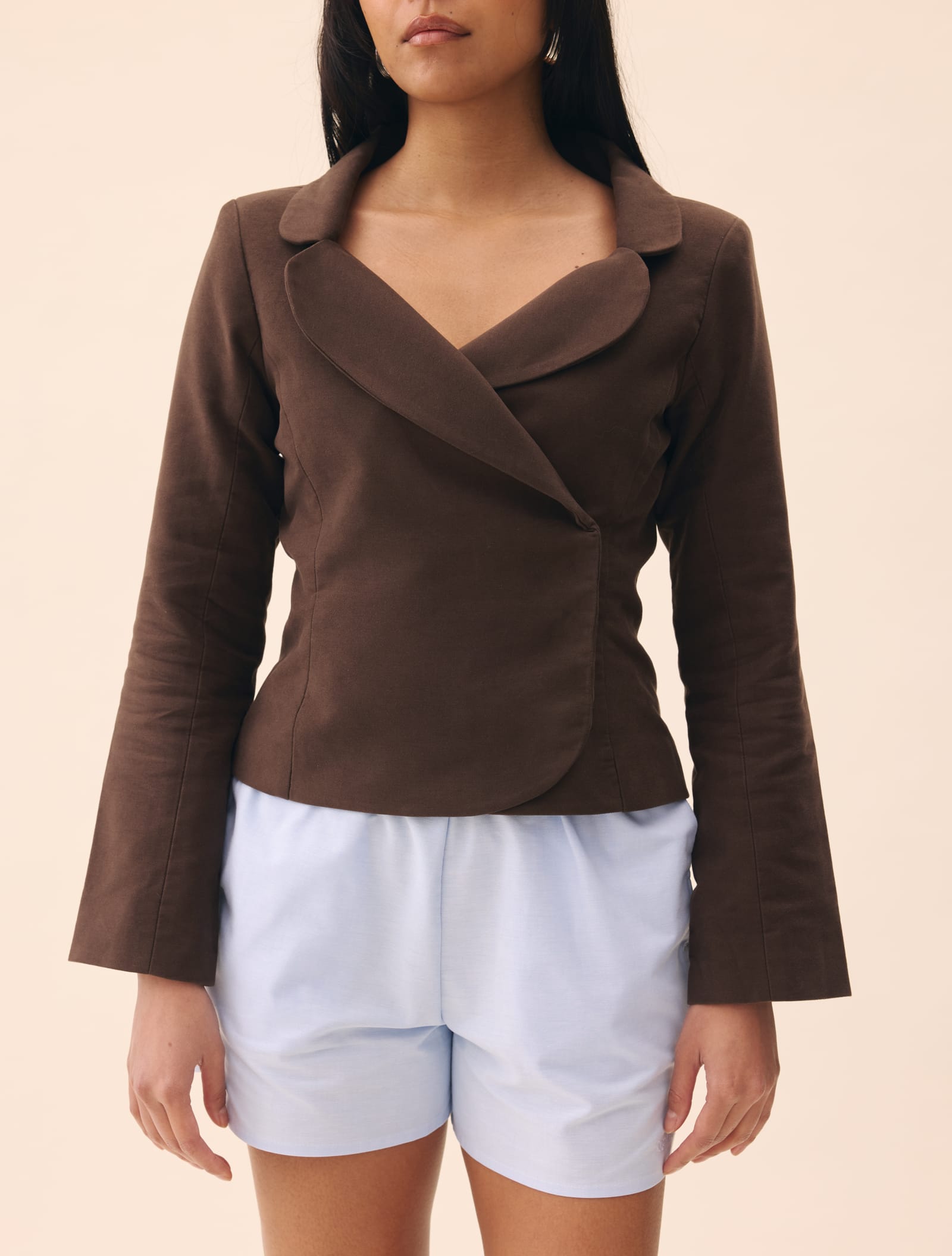 Moleskin Blazer Brown