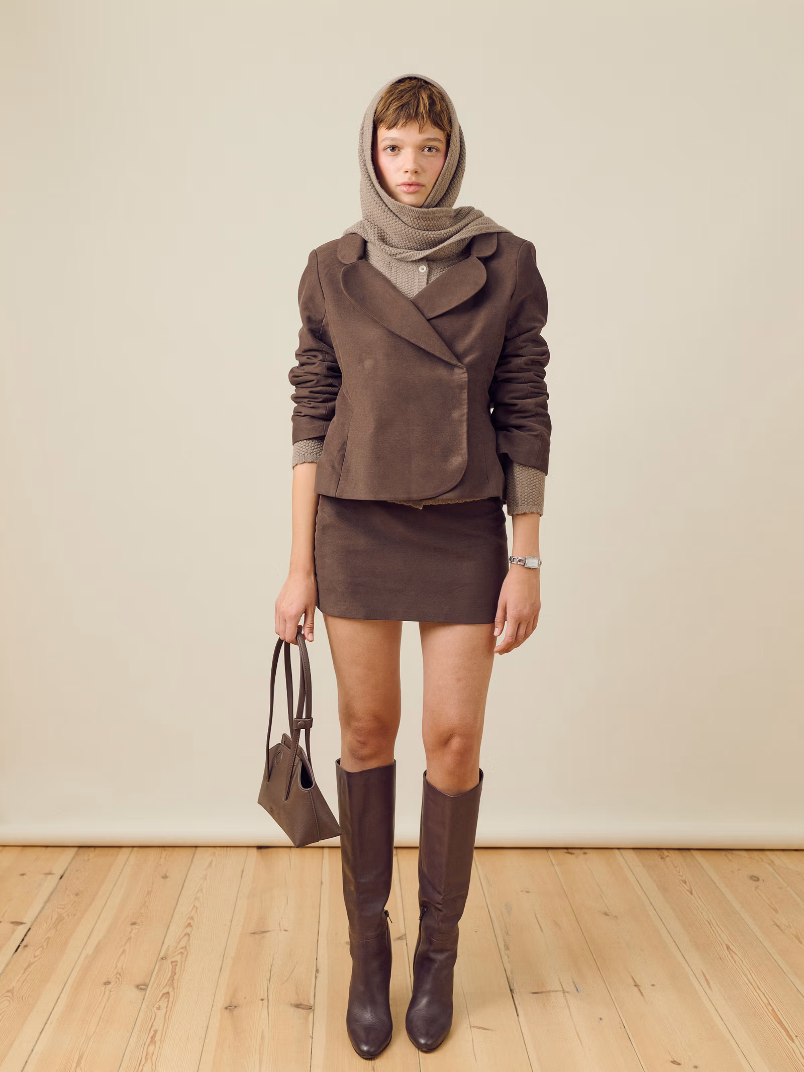 Moleskin Blazer Brown