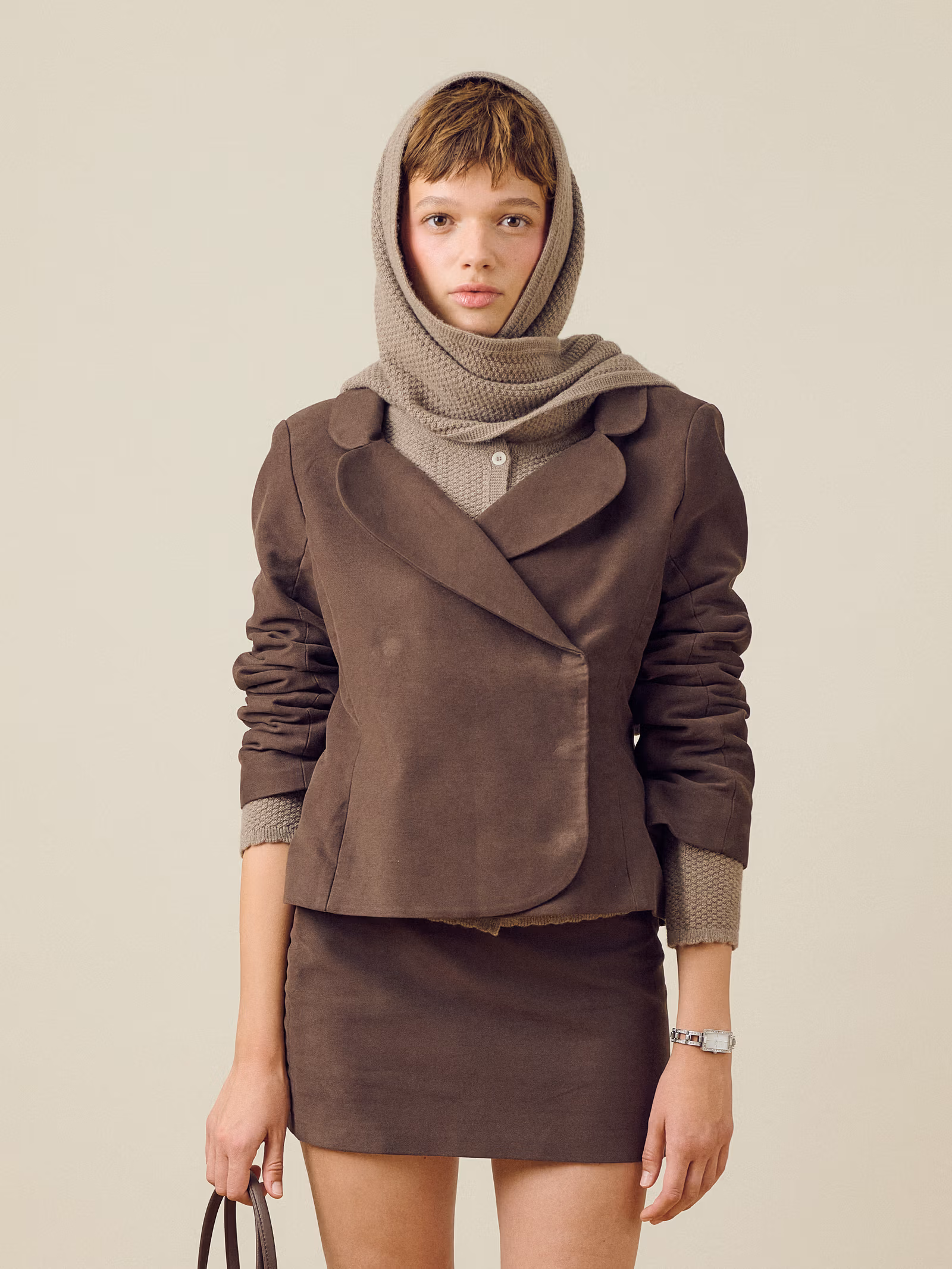 Moleskin Blazer Brown