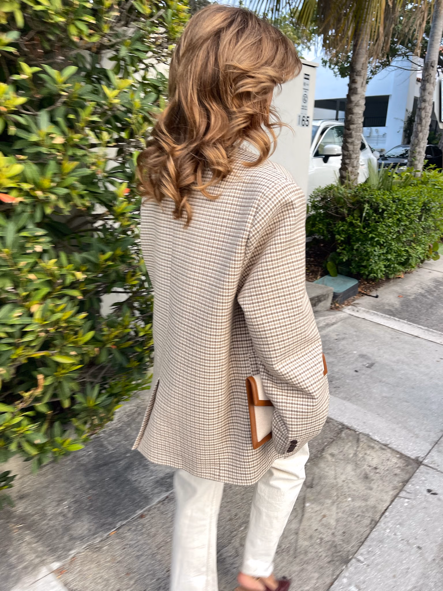 Weekend Blazer Checked Oat