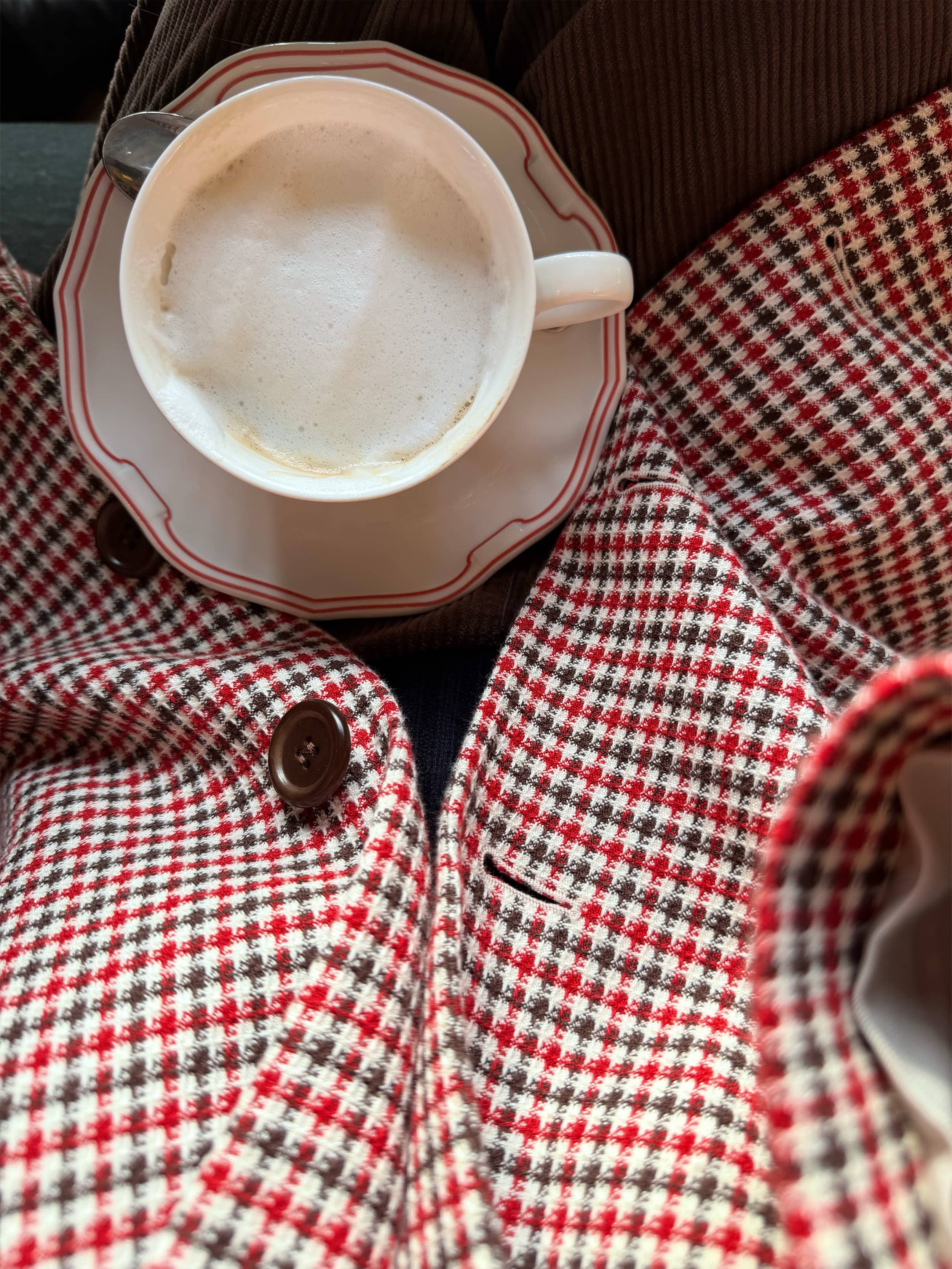 Weekend Blazer Checked Red - Checked Red | Djerf Avenue