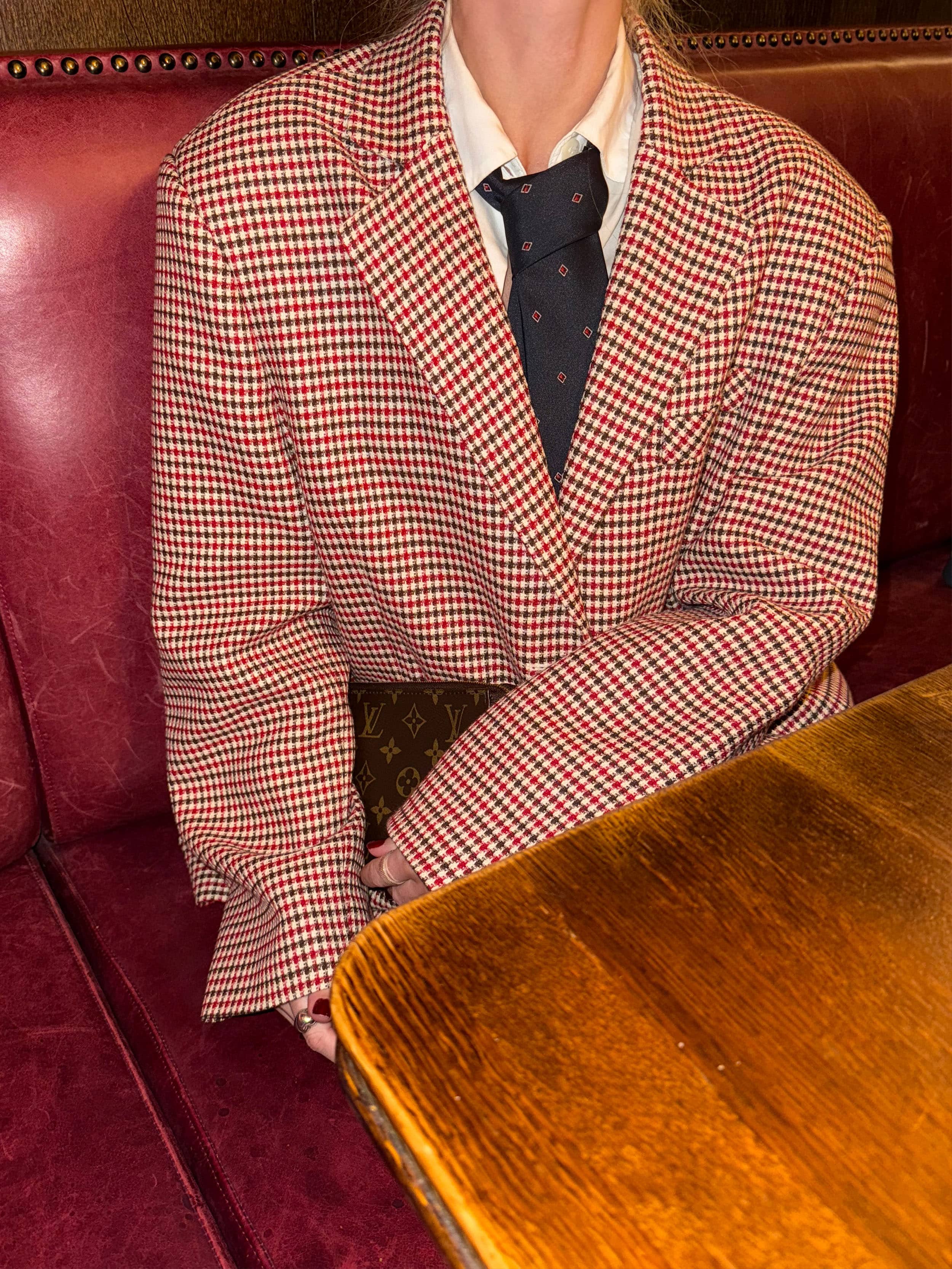 Weekend Blazer Checked Red - Checked Red | Djerf Avenue Weekend Blazer Checked Red - Checked Red | Djerf Avenue