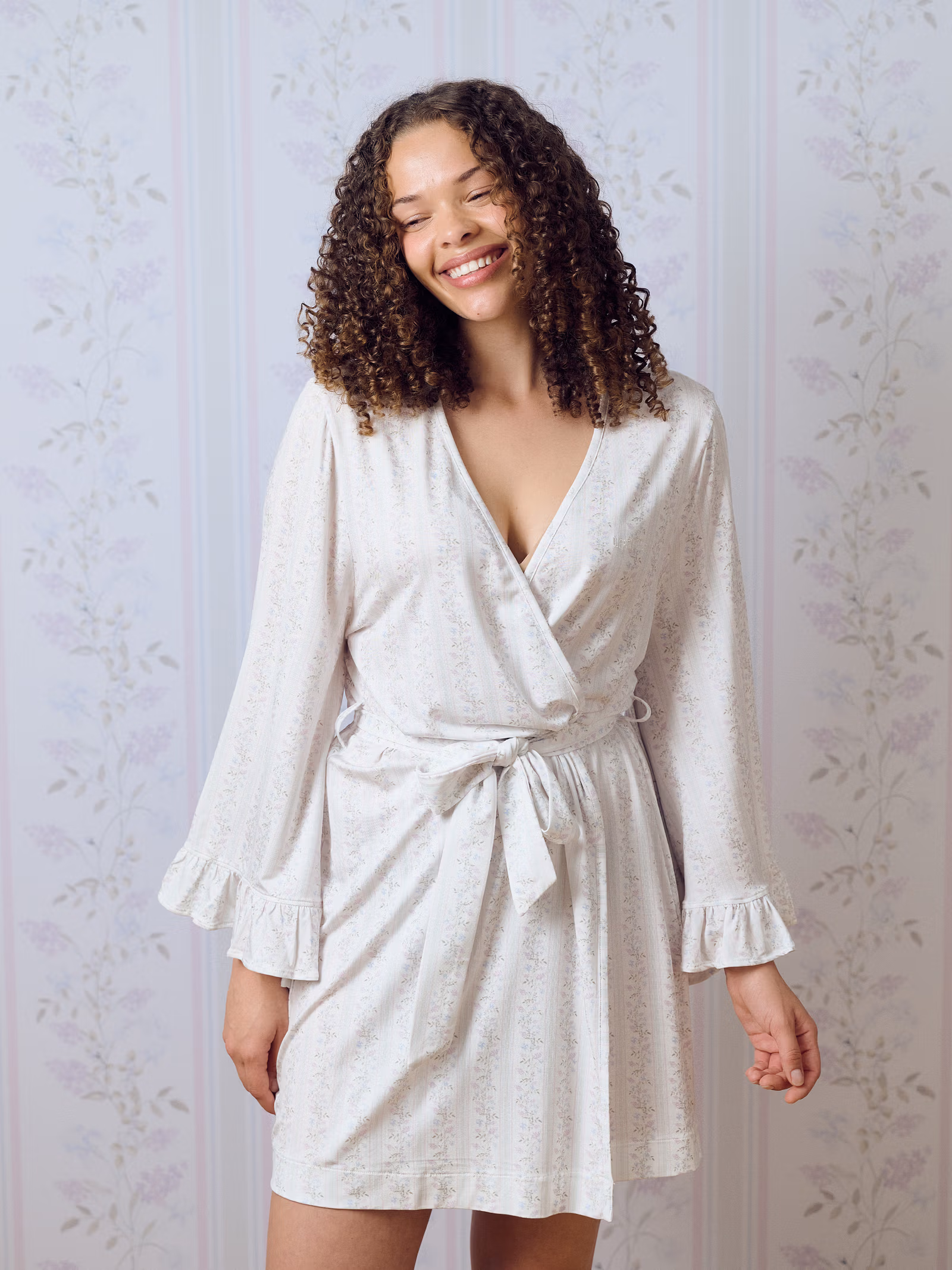 Go Slow Short Robe Lilac Dreams