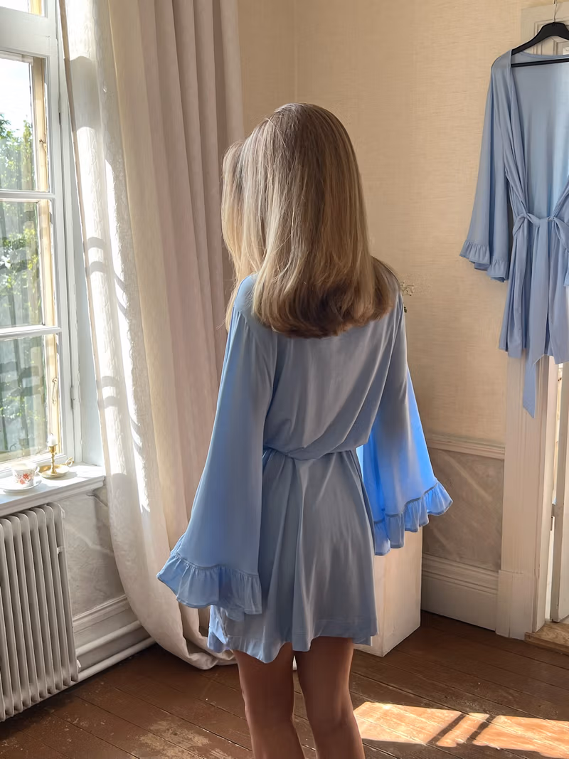 Go Slow Short Robe Blue
