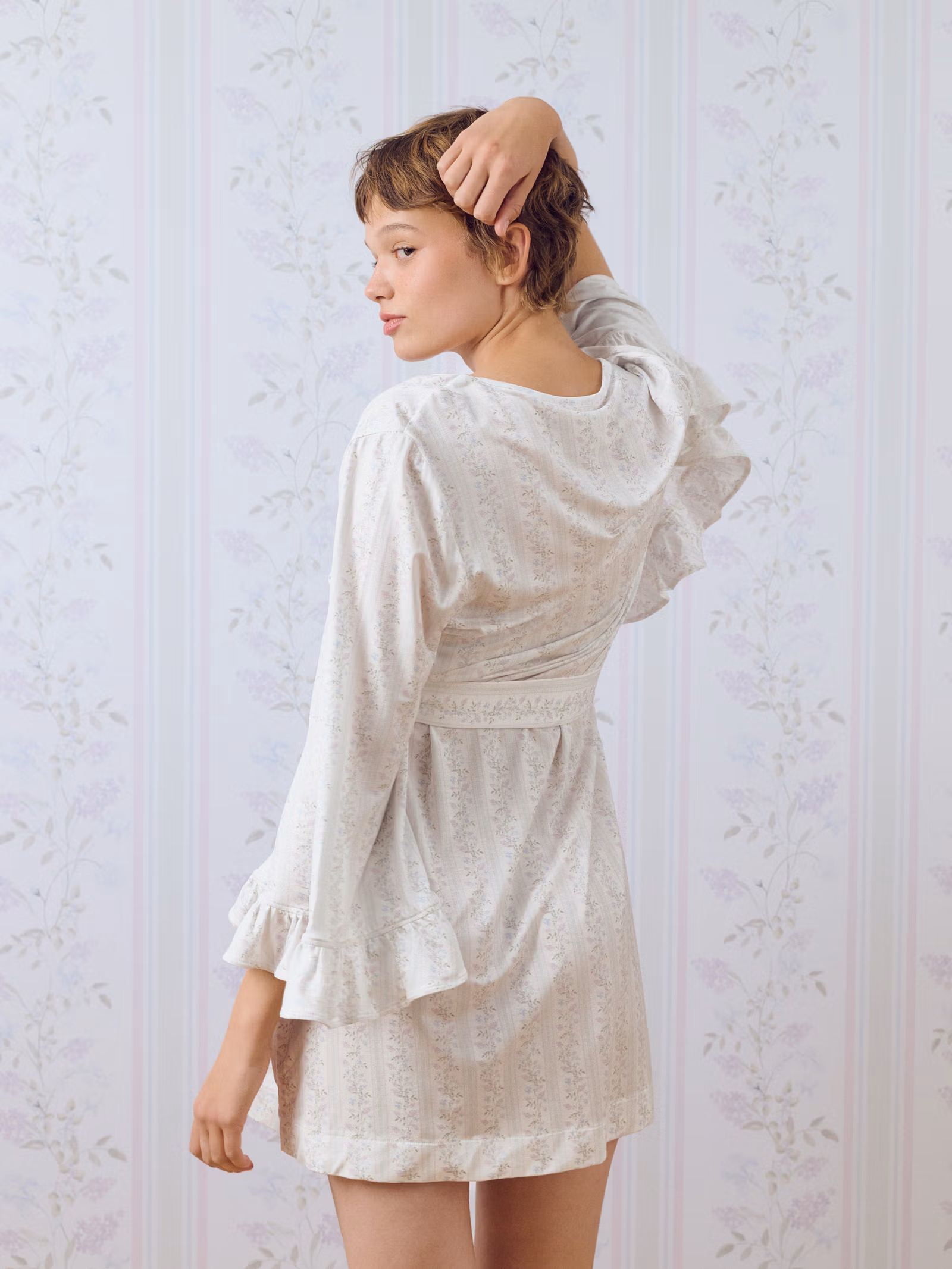 Go Slow Short Robe Lilac Dreams