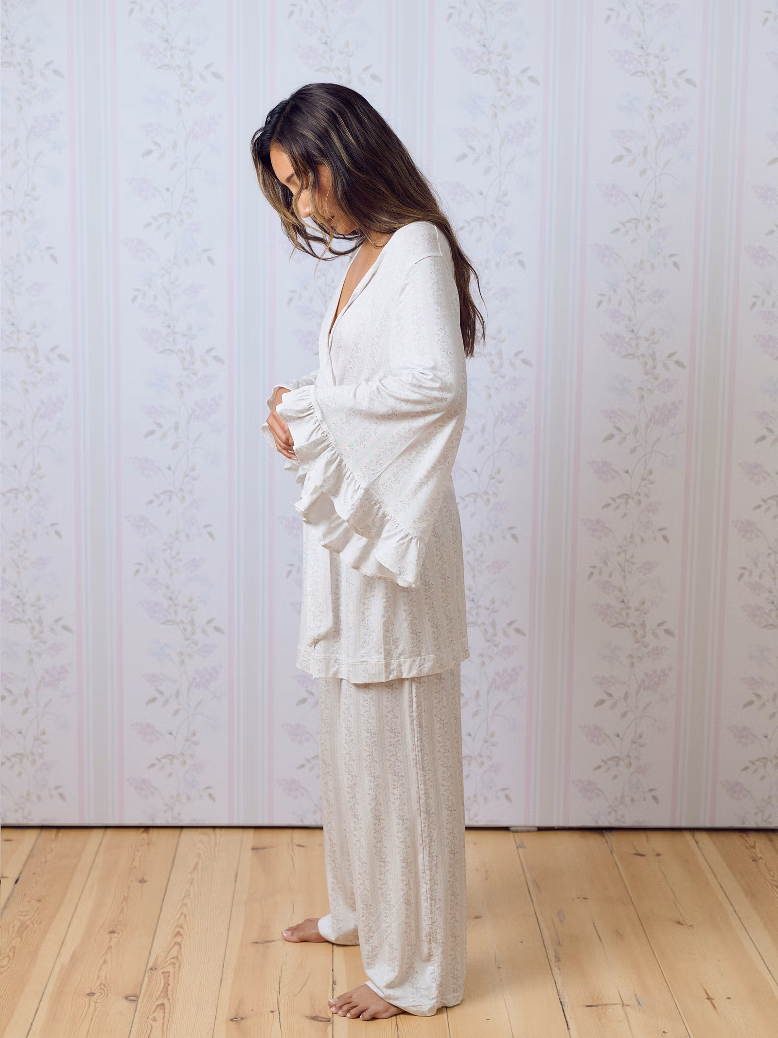 Go Slow Short Robe Lilac Dreams