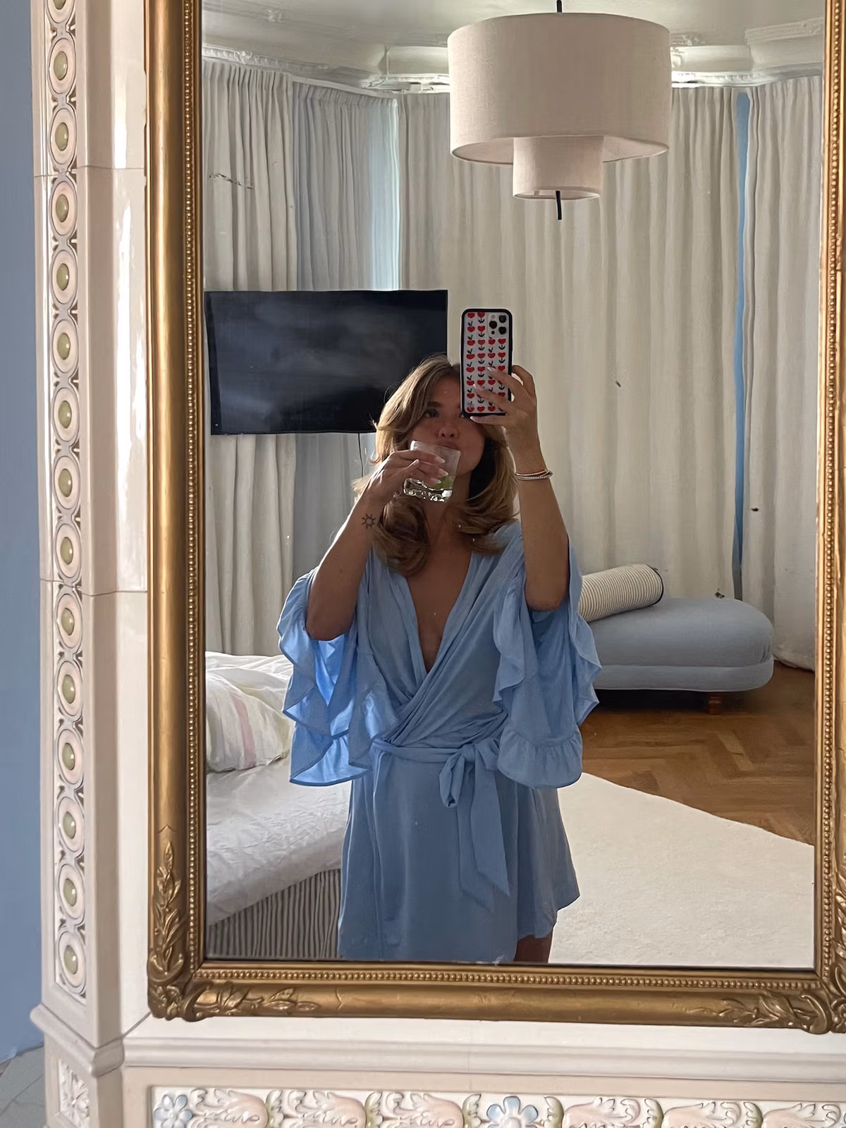 Go Slow Short Robe Blue