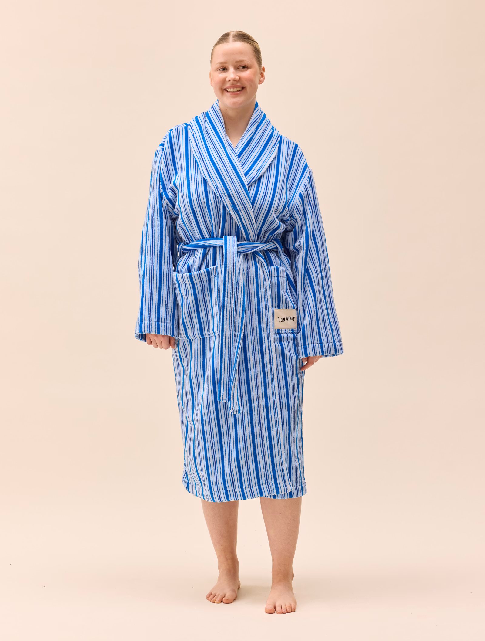 Essential Robe Blue Stripe