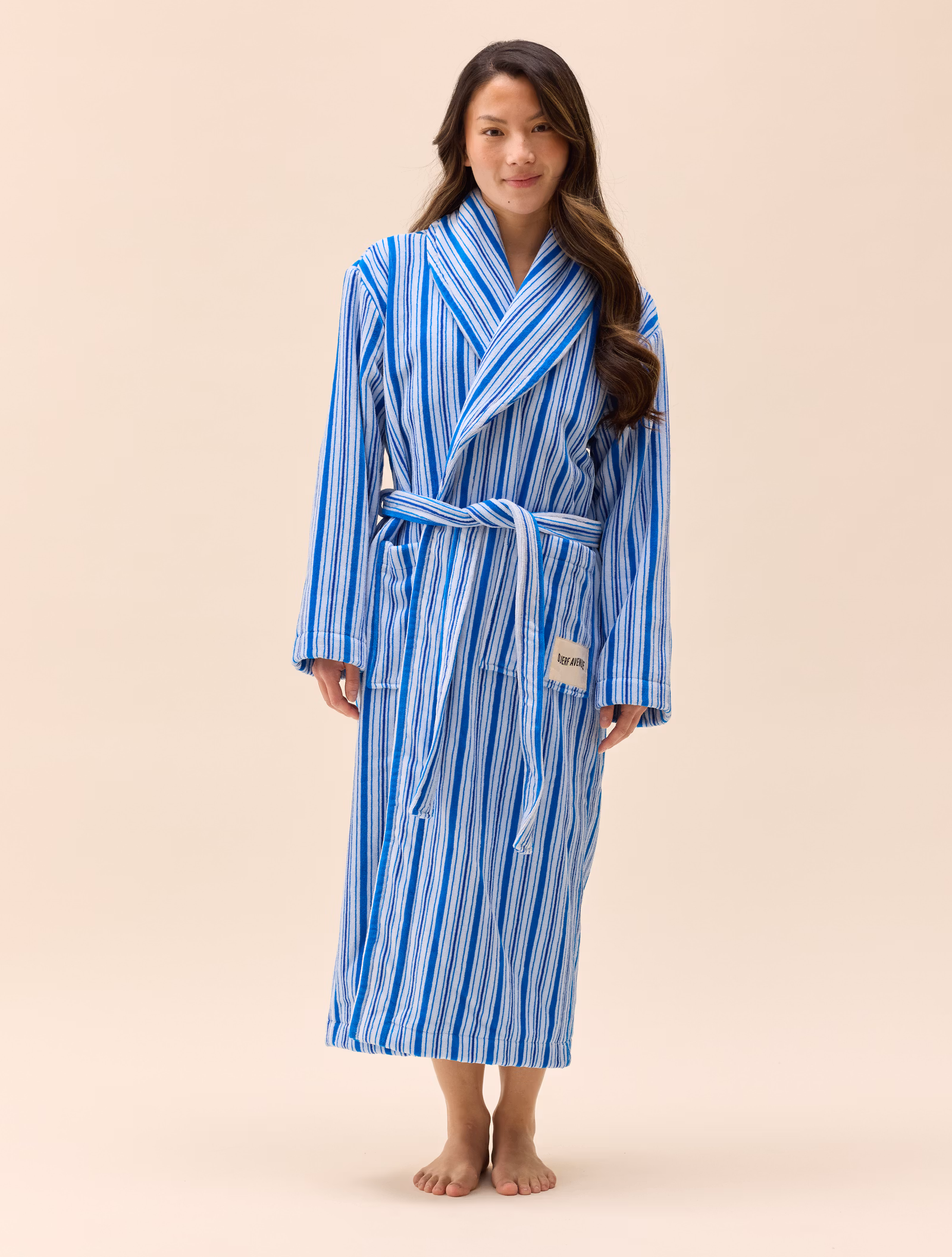 Essential Robe Blue Stripe
