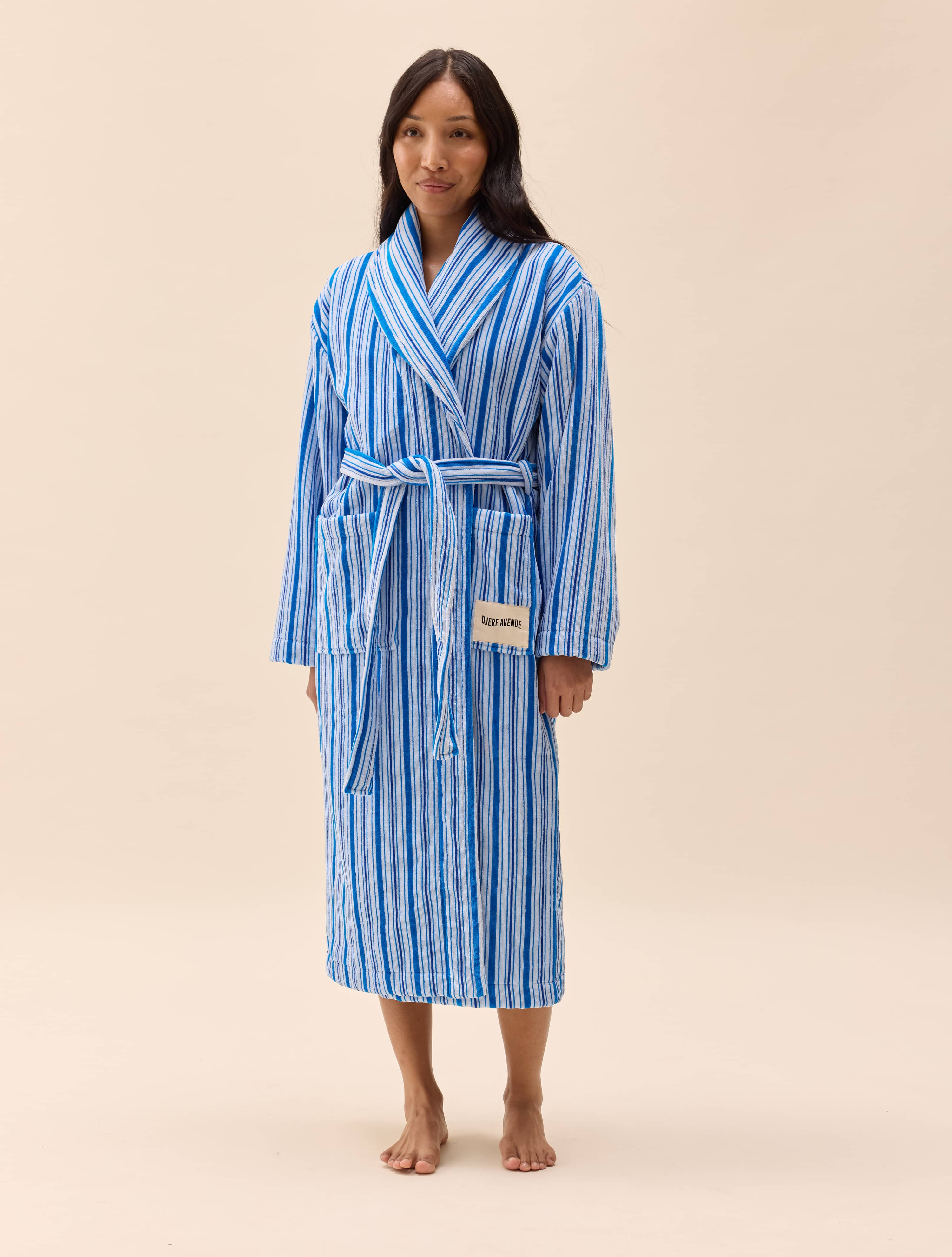 Essential Robe Blue Stripe - Blue Stripe | Djerf Avenue