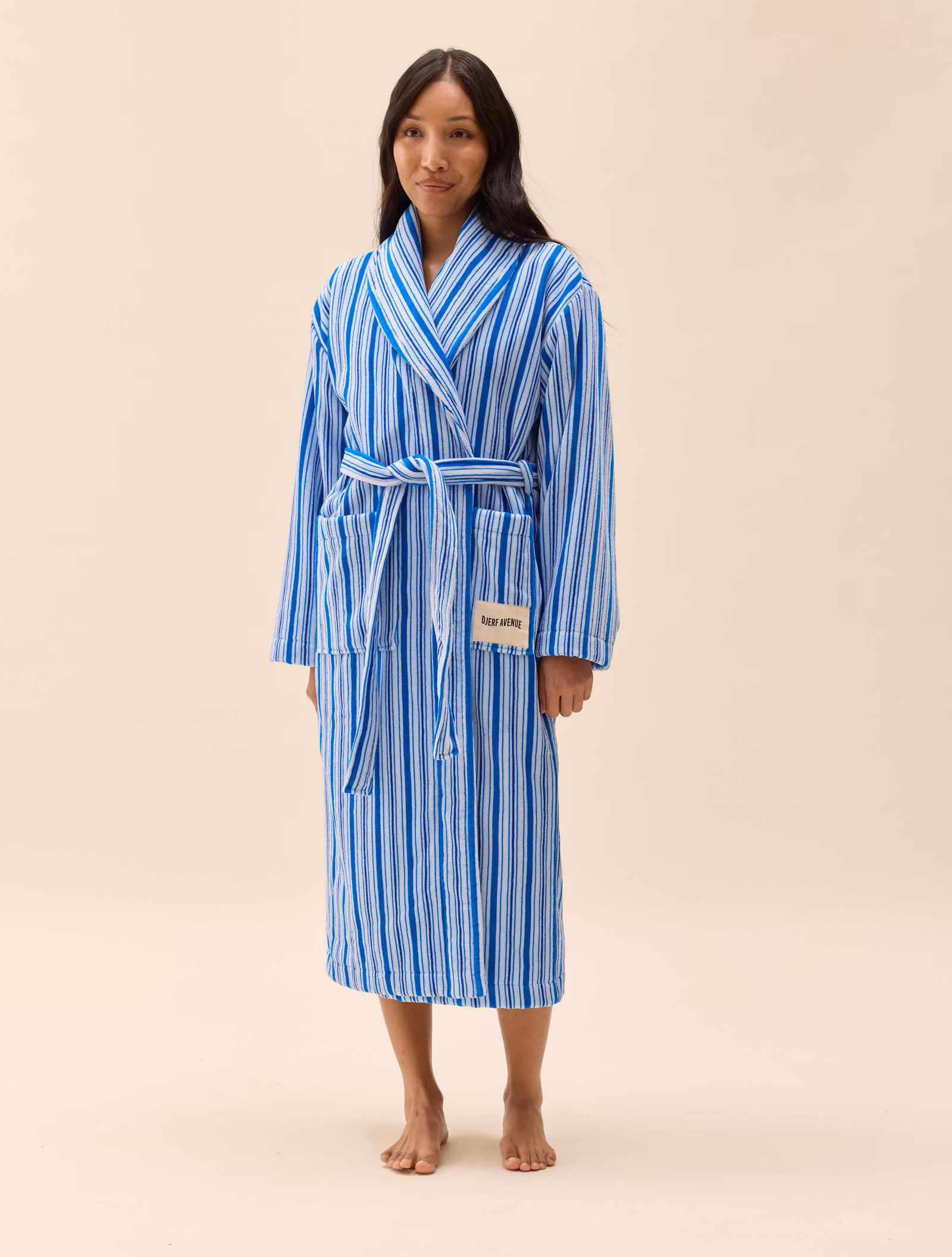 Essential Robe Blue Stripe