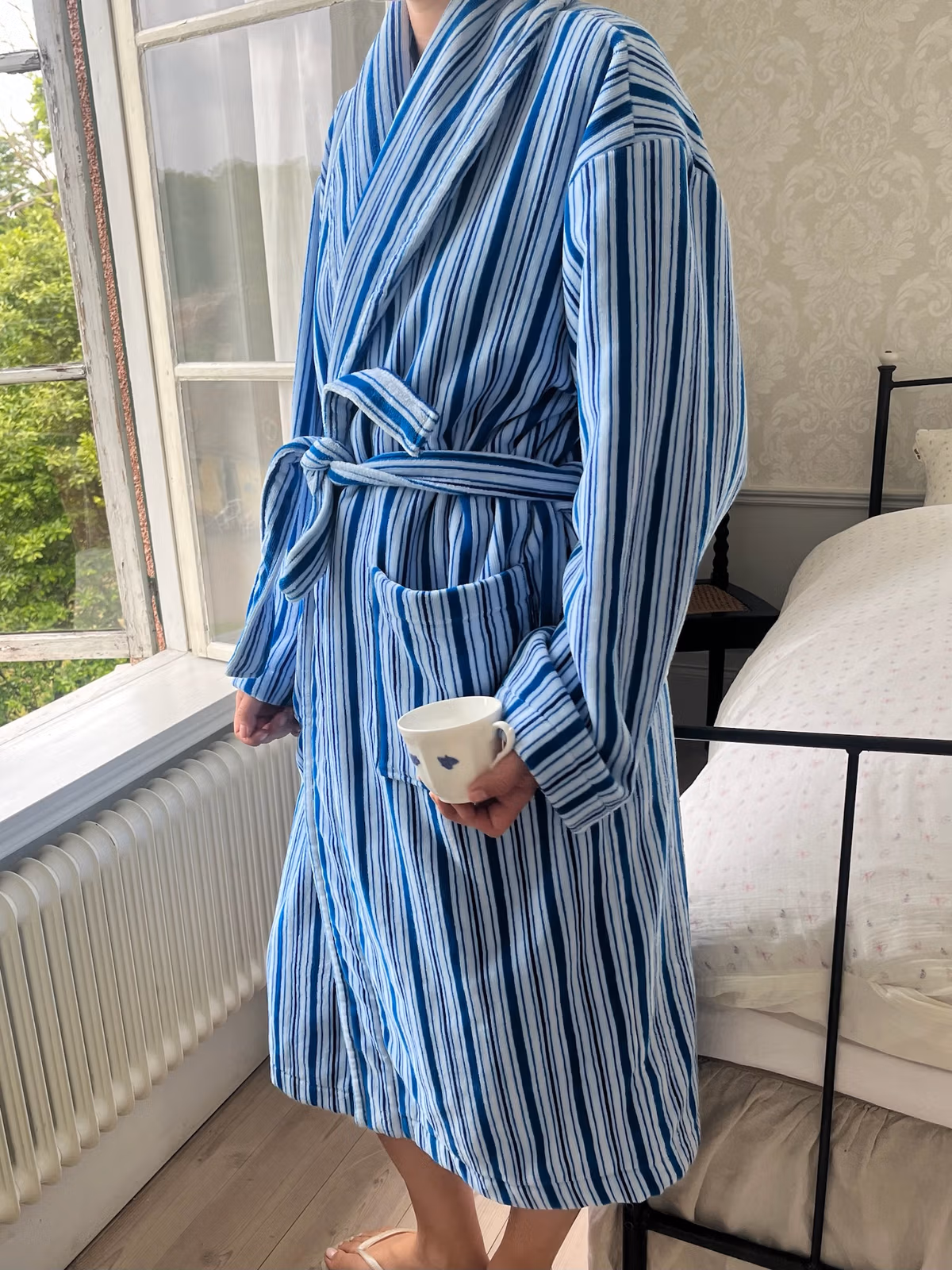 Essential Robe Blue Stripe