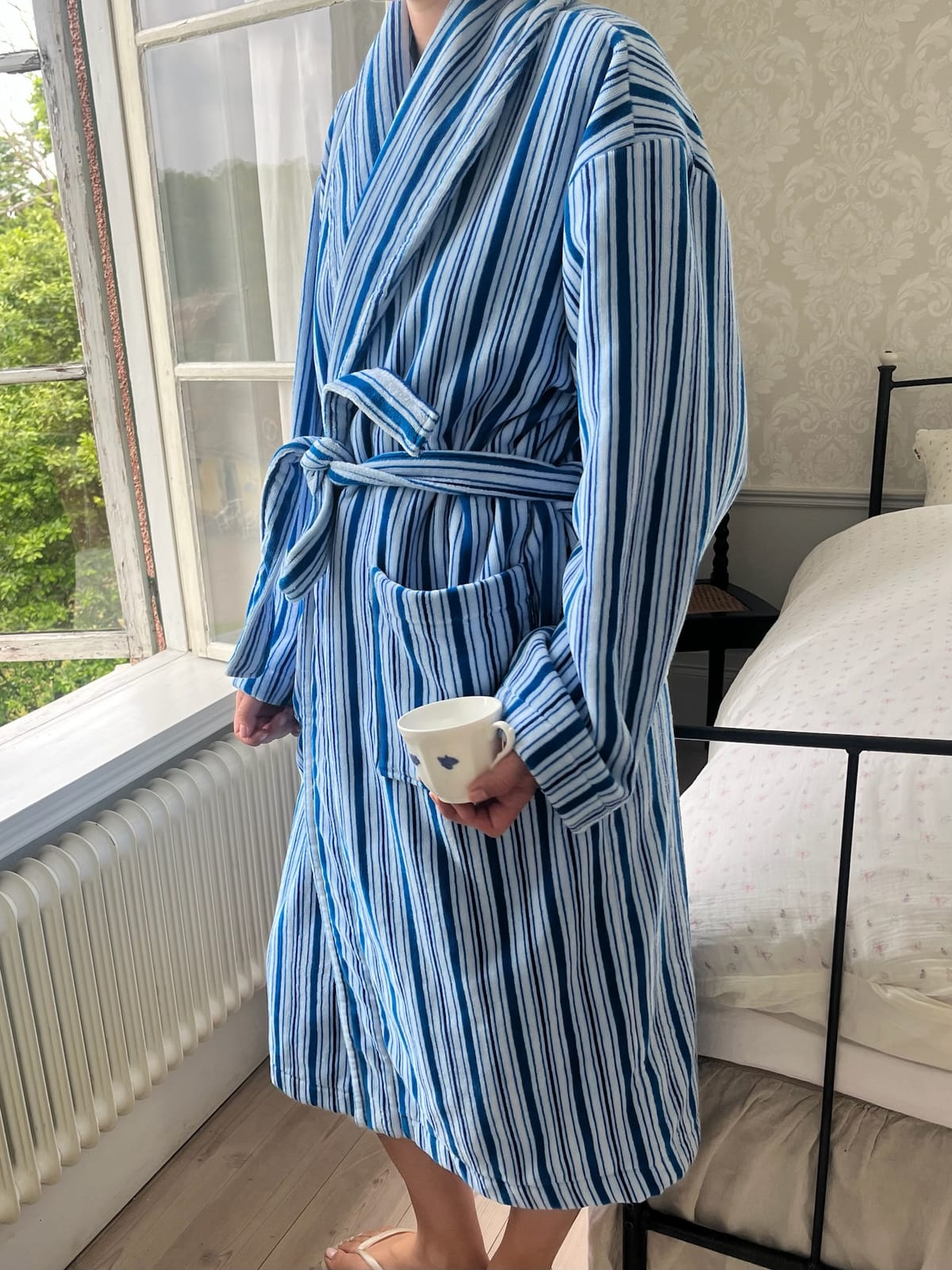 Essential Robe Blue Stripe