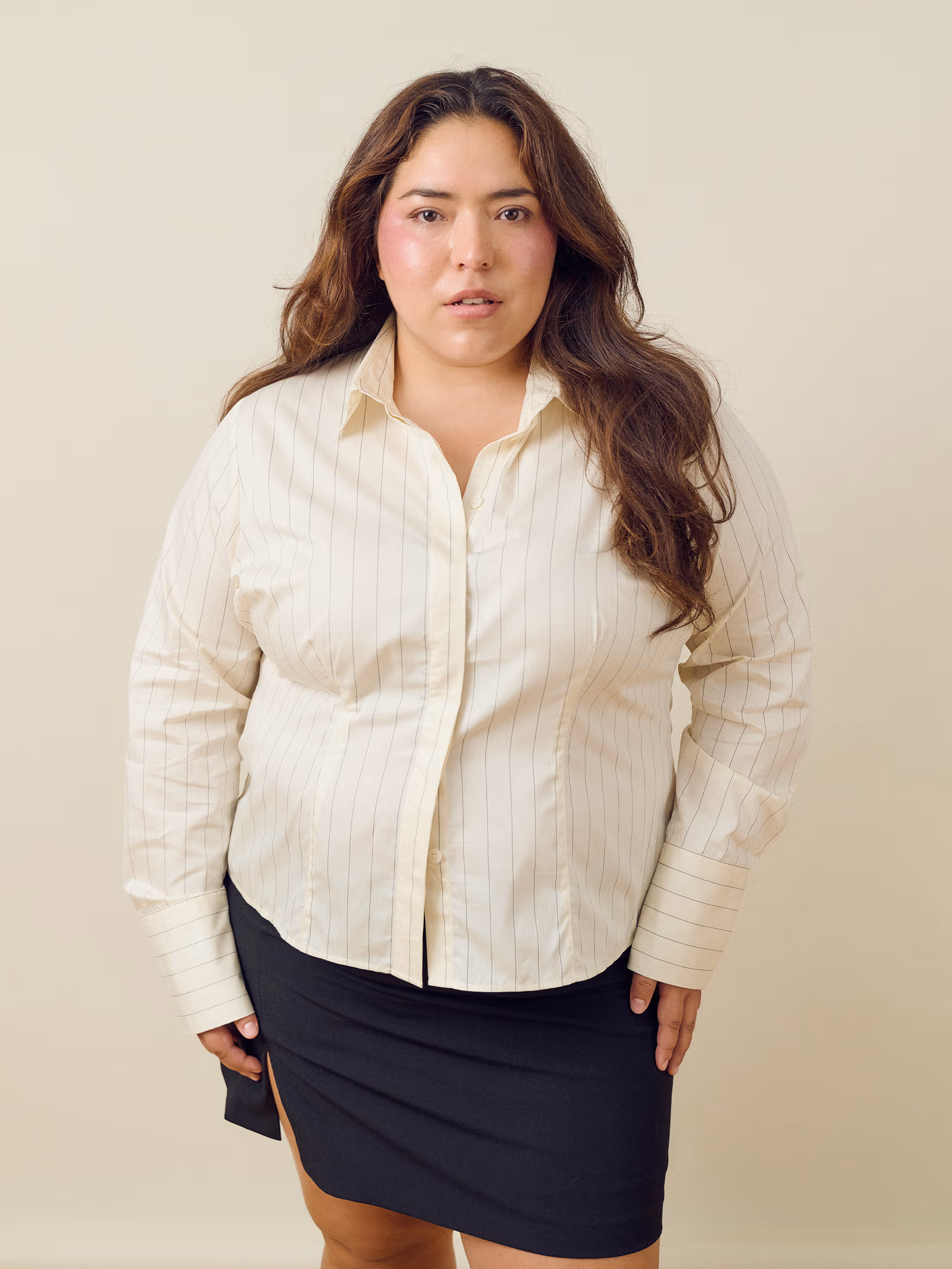 Fitted Shirt Pinstripe