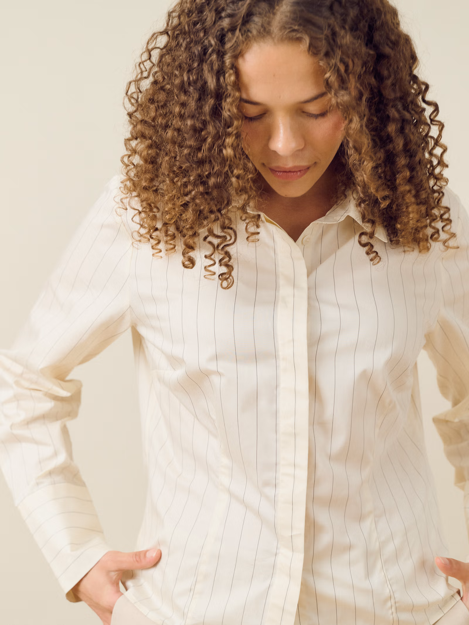 Fitted Shirt Pinstripe