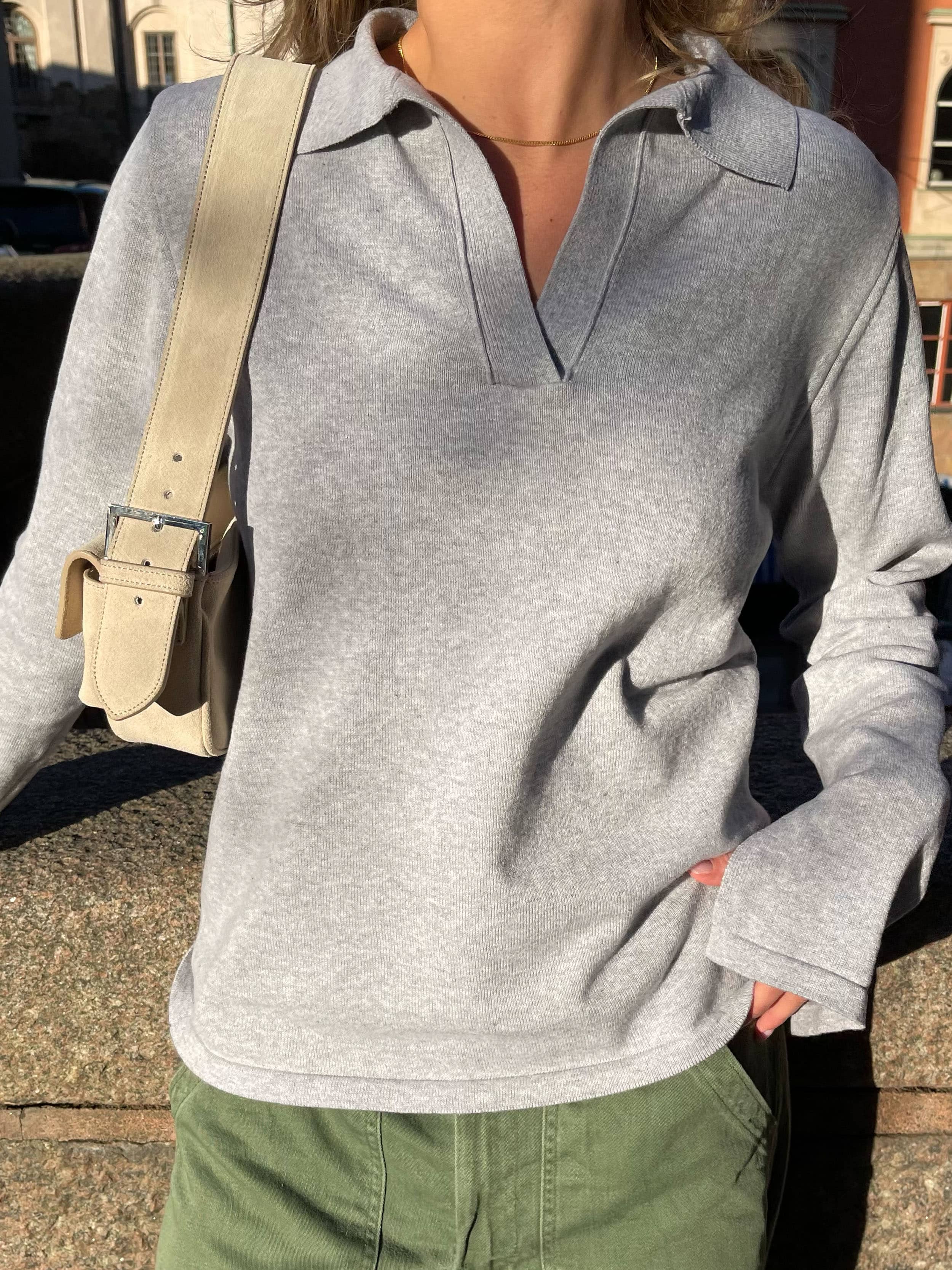 Z*様 Djerf Avenue トップス Getaway Top Grey Melange - Grey melange | Djerf Avenue