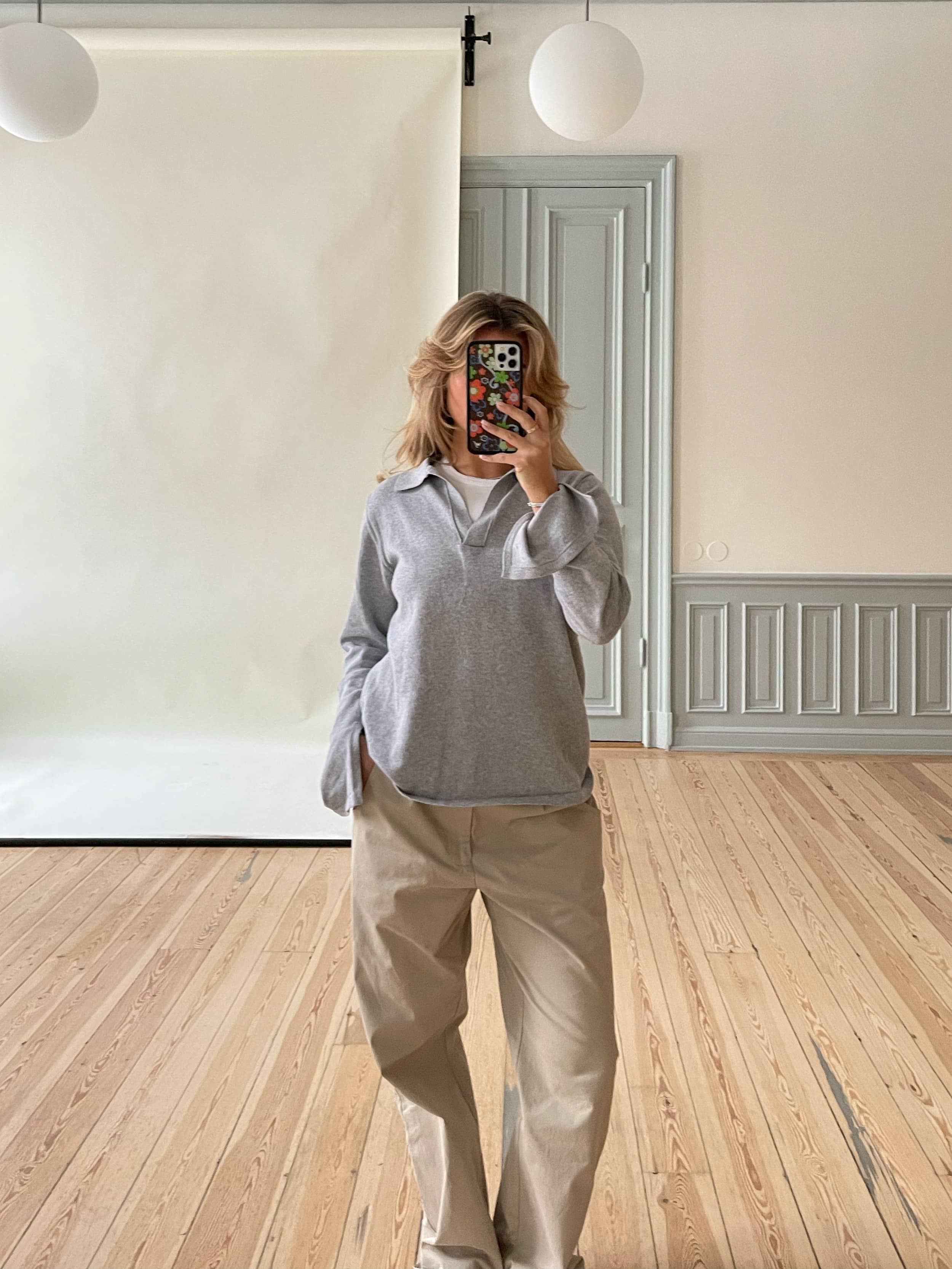 Getaway Top Grey Melange - Grey melange | Djerf Avenue