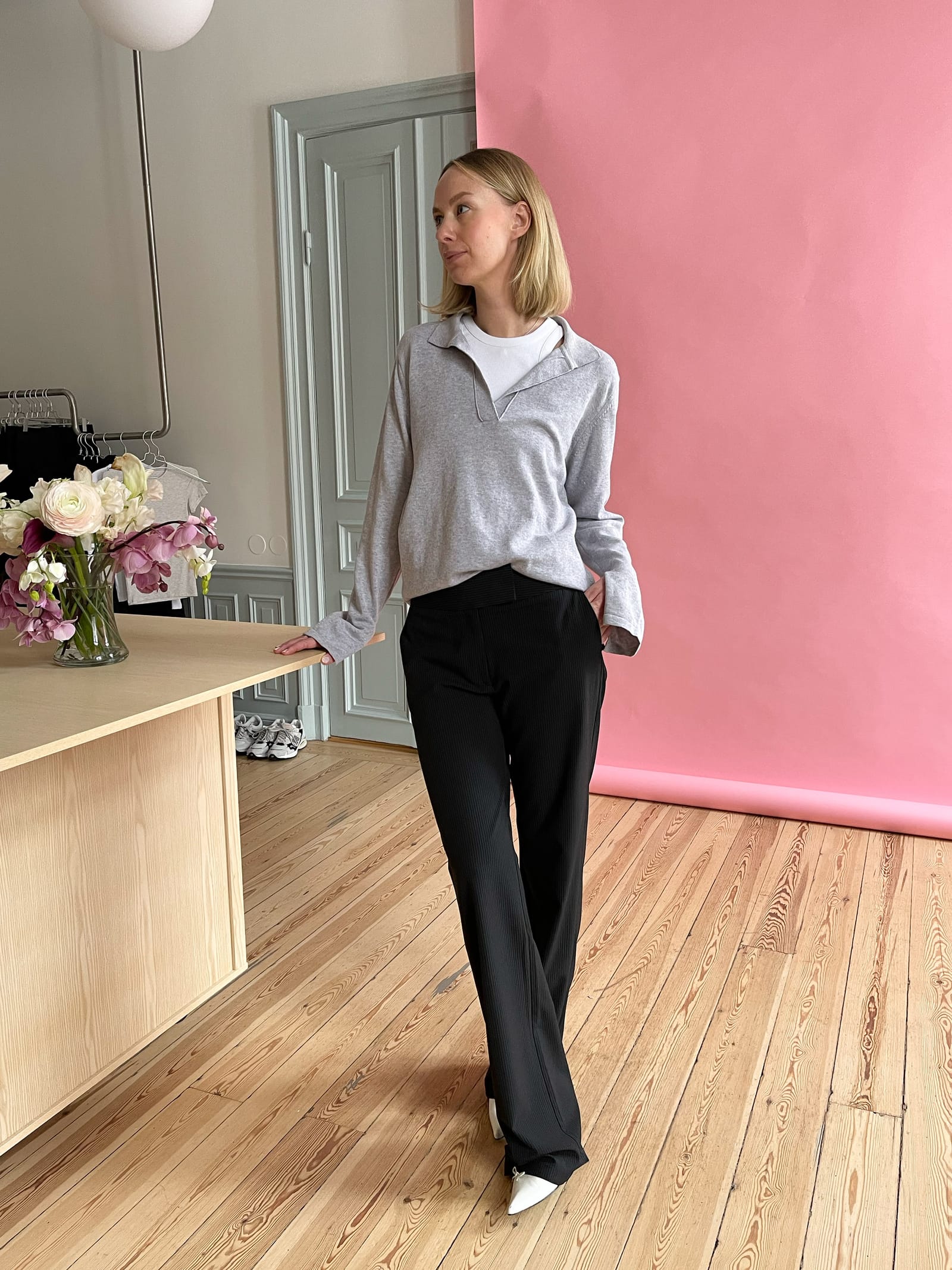 Getaway Top Grey Melange