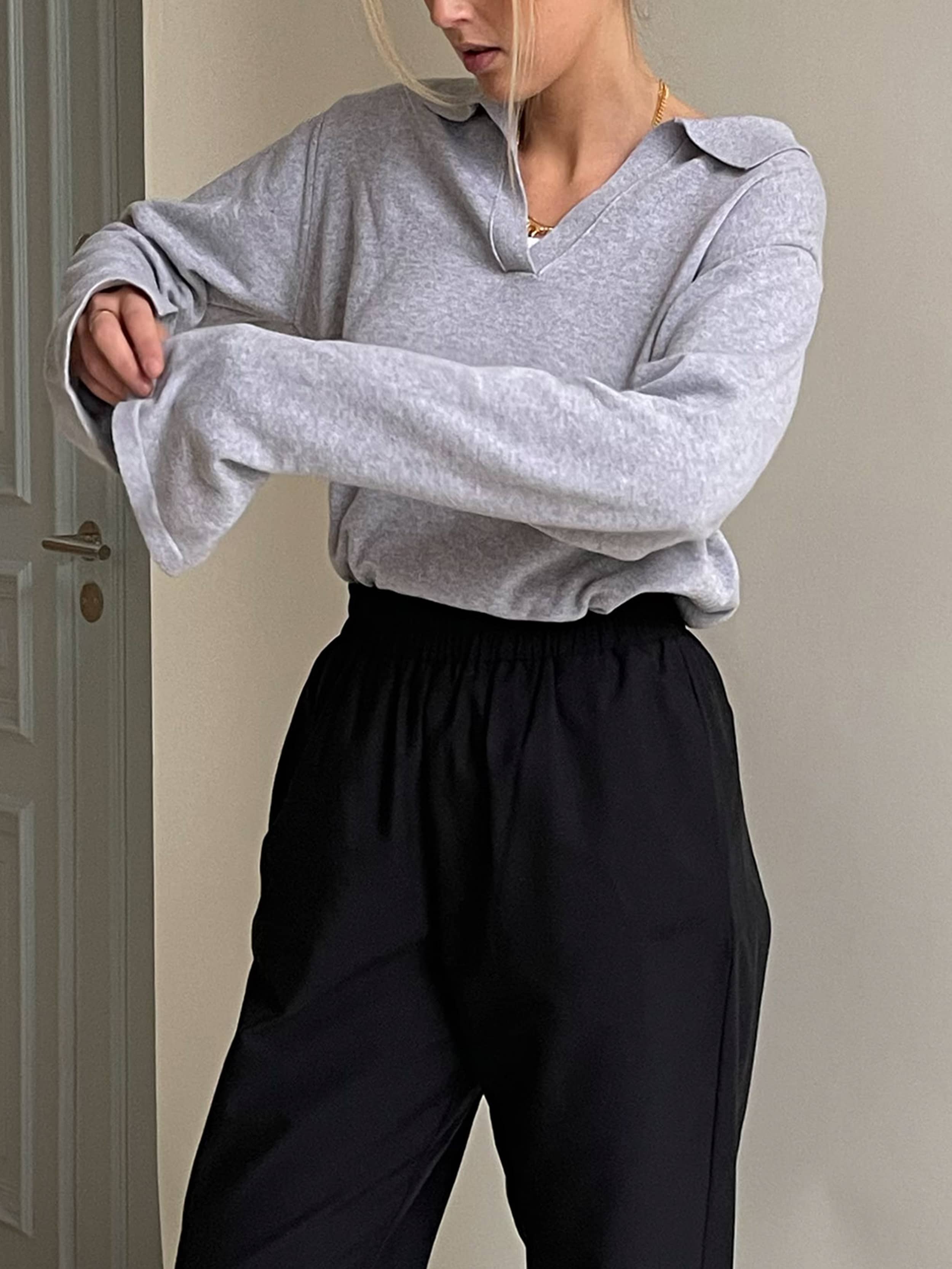 Z*様 Djerf Avenue トップス Getaway Top Grey Melange - Grey melange | Djerf Avenue