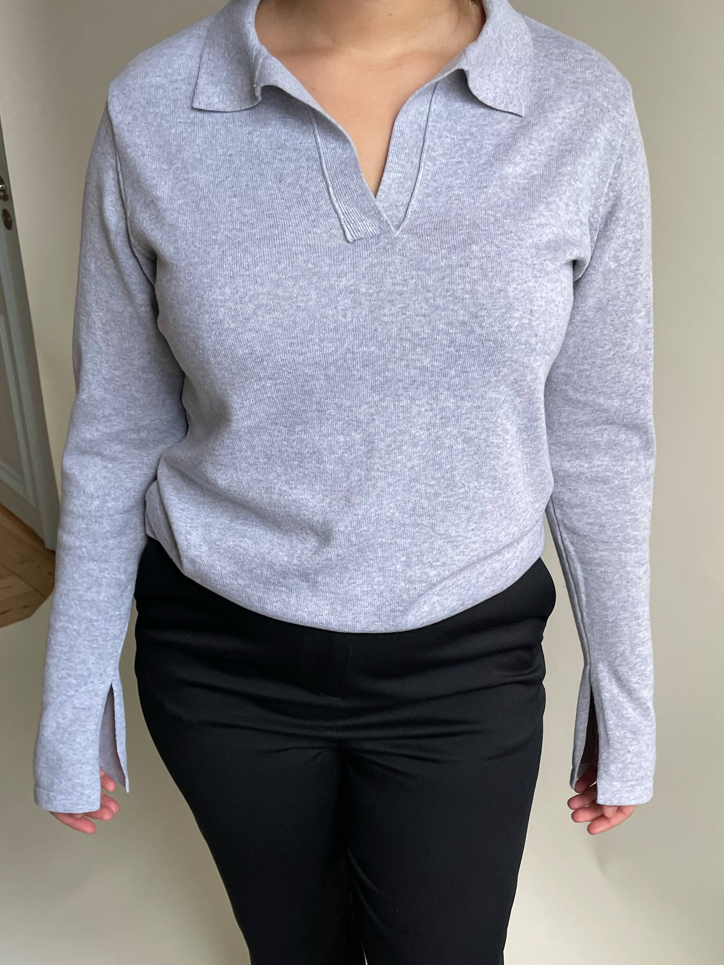 Getaway Top Grey Melange - Grey melange | Djerf Avenue