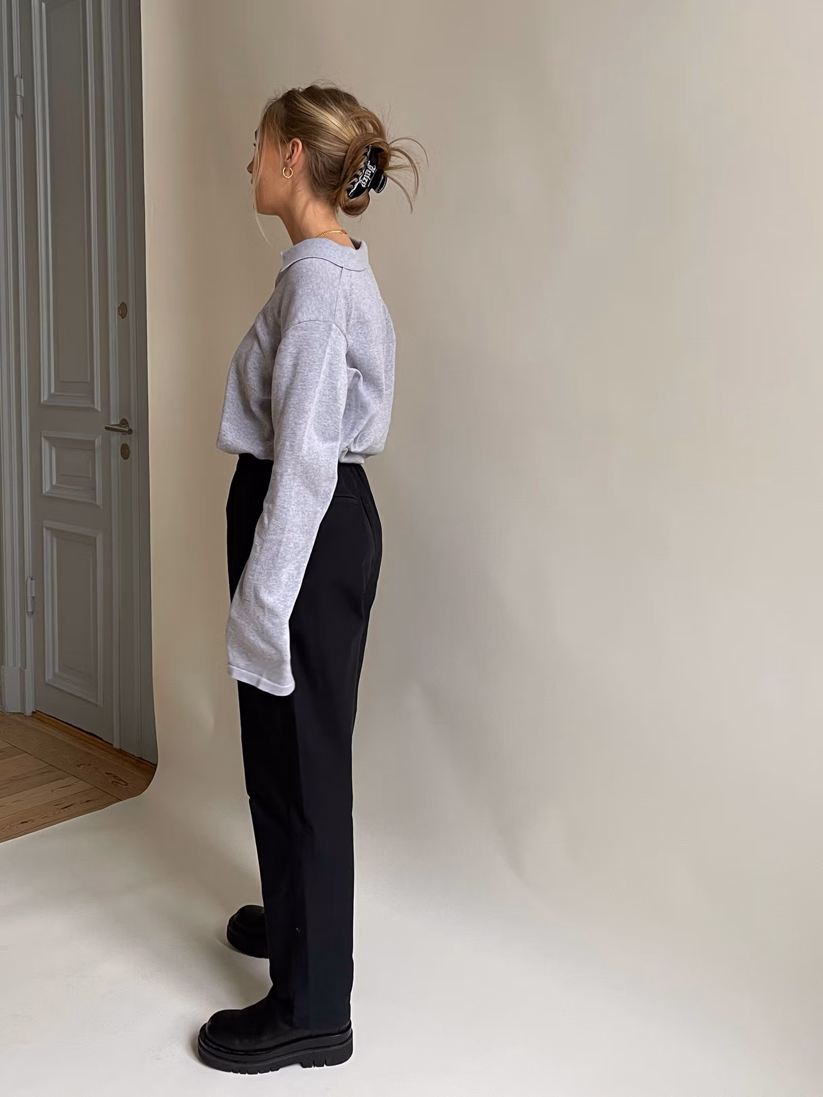 Getaway Top Grey Melange
