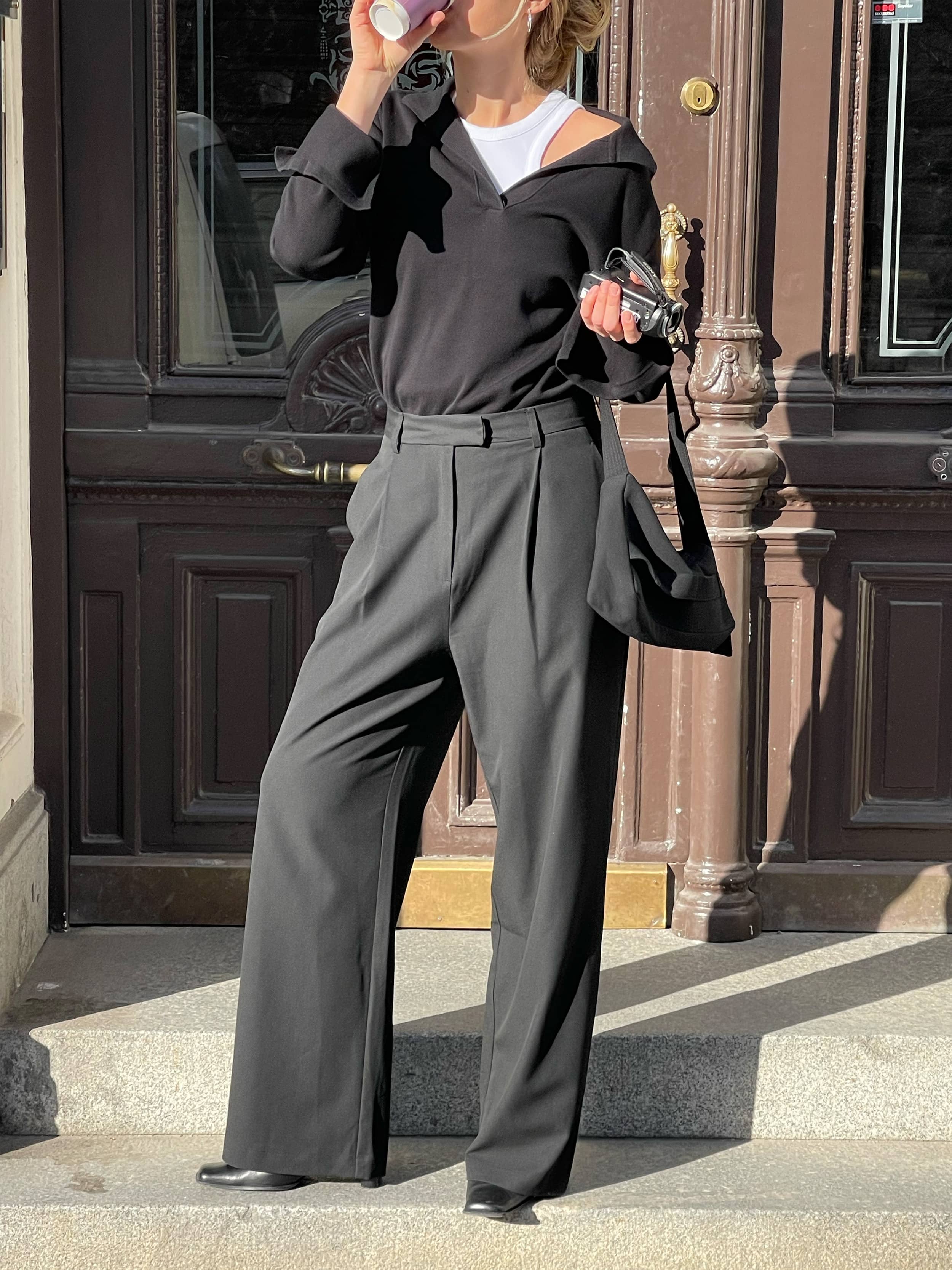 Getaway Top Black - Black | Djerf Avenue