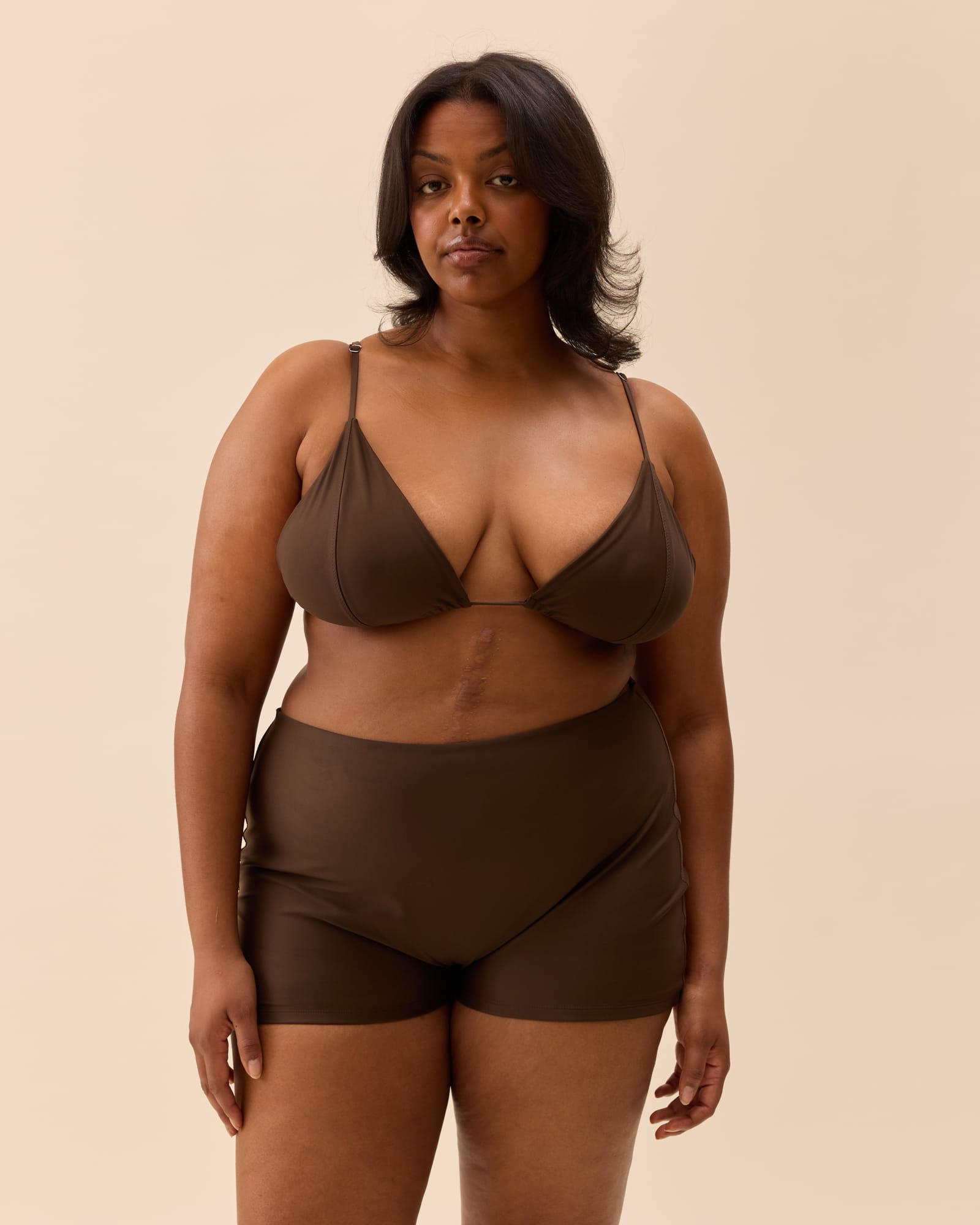 Triangle Bikini Top Cocoa