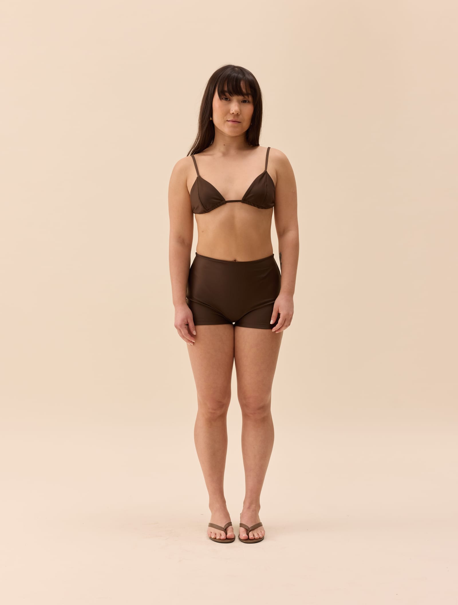 Triangle Bikini Top Cocoa