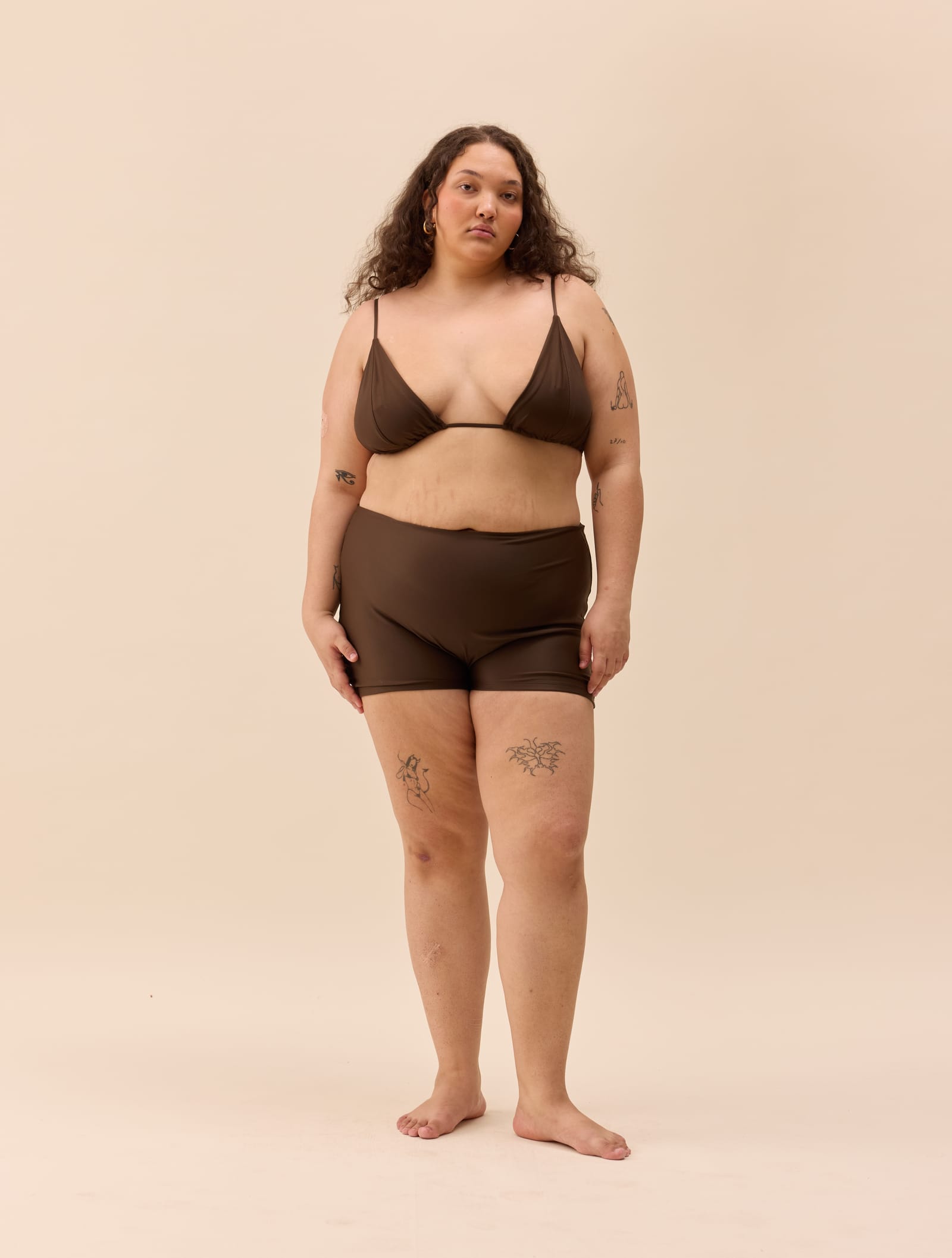 Triangle Bikini Top Cocoa