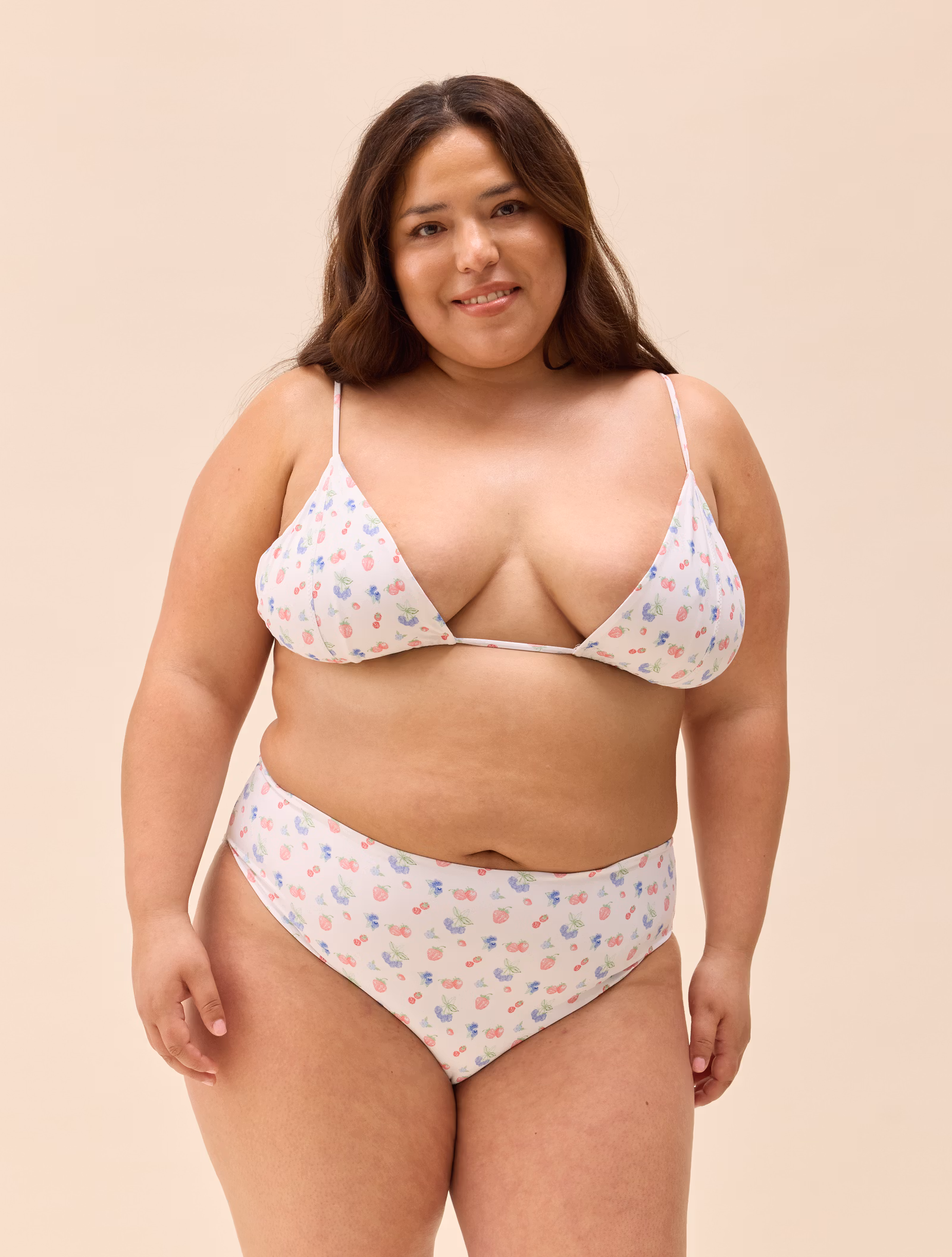 Triangle Bikini Top Summer Berries