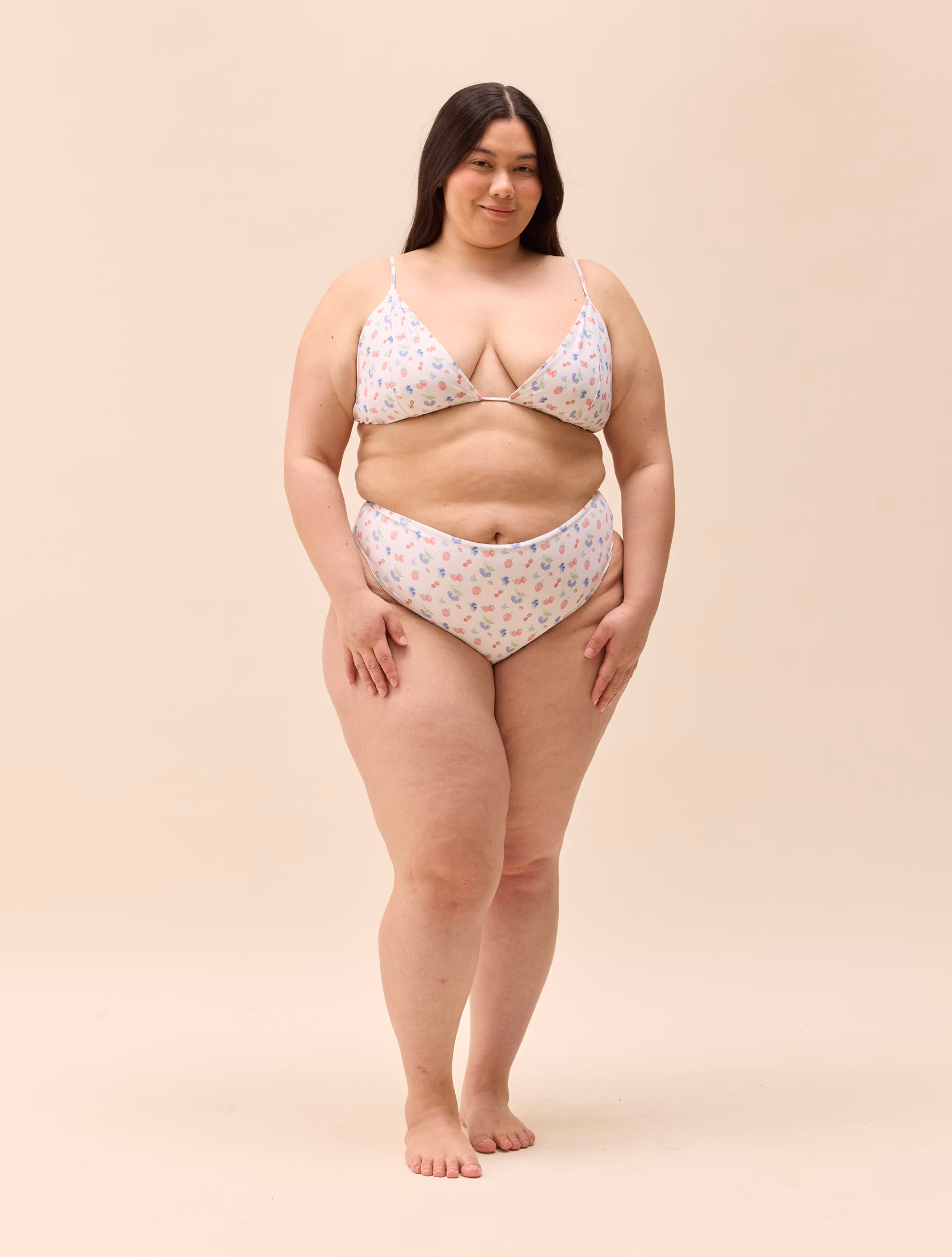 Triangle Bikini Top Summer Berries
