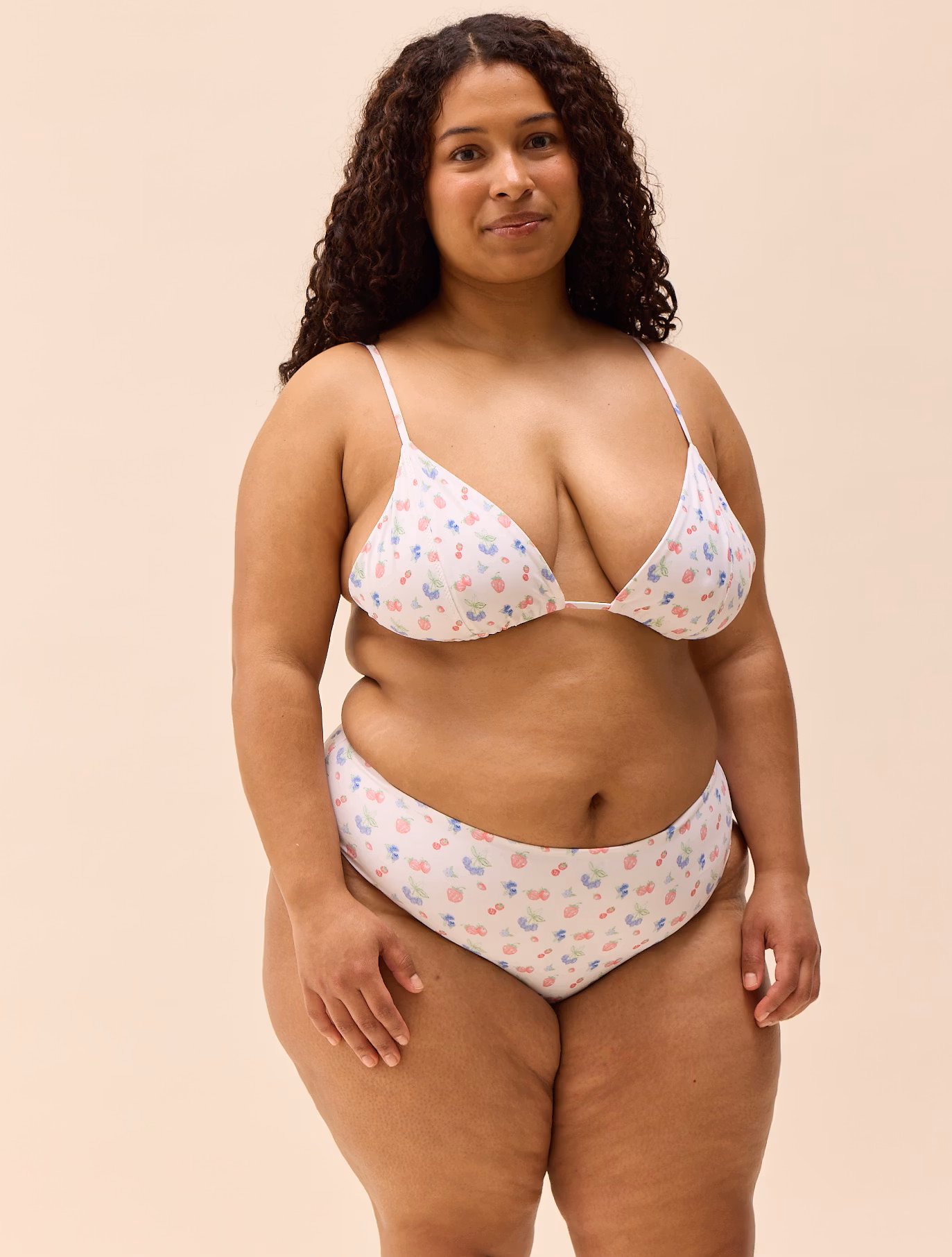 Triangle Bikini Top Summer Berries
