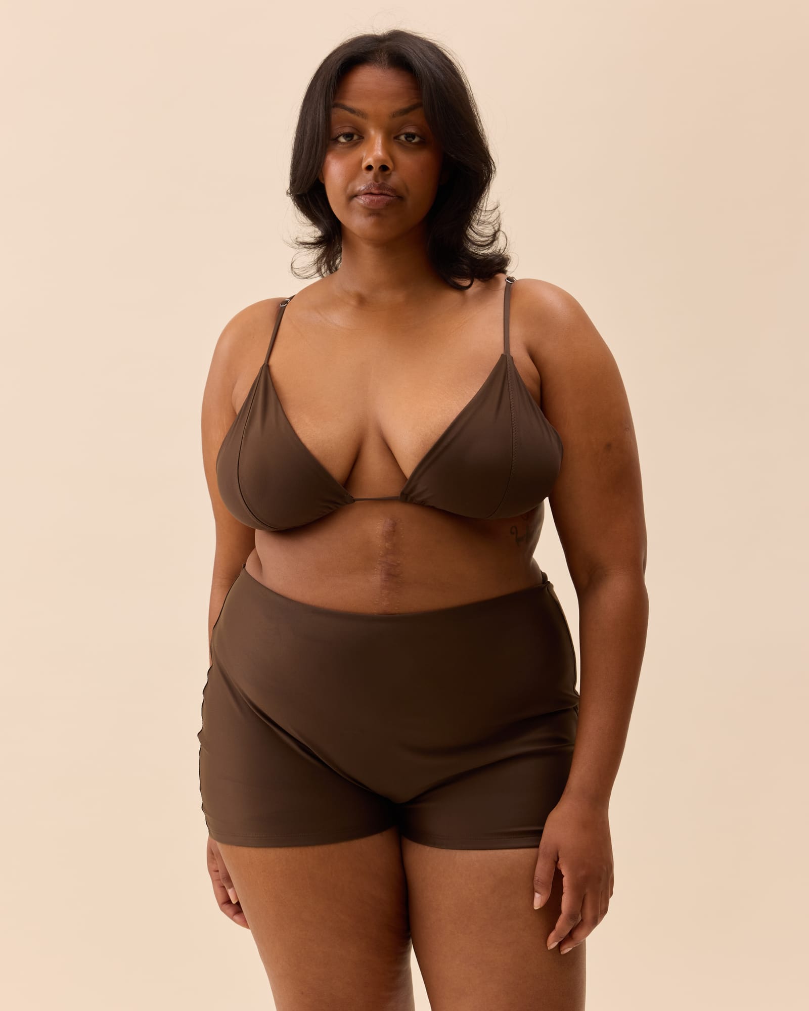 Boxer Bikini Bottom Cocoa