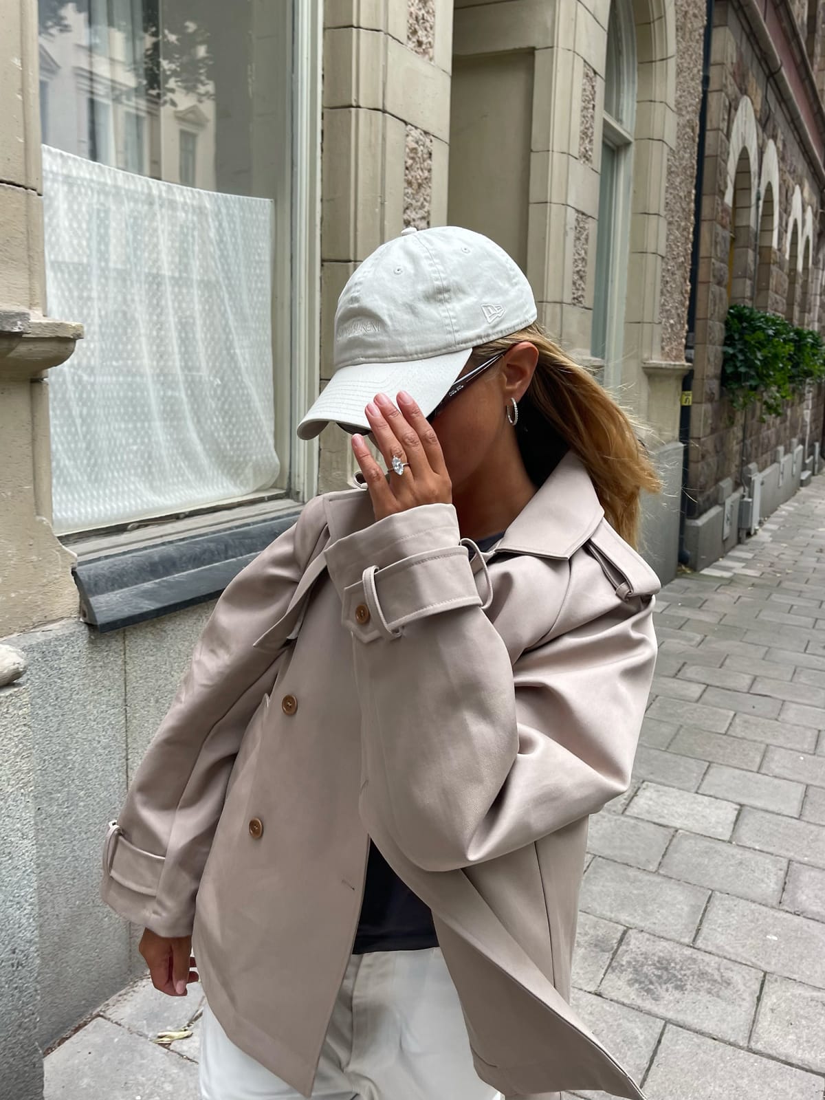 Short Trench Coat Sand