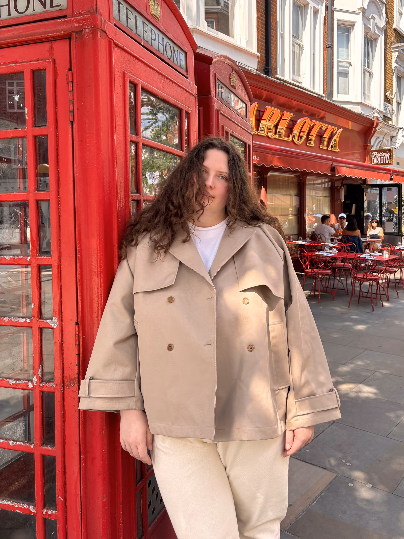 Short Trench Coat Sand