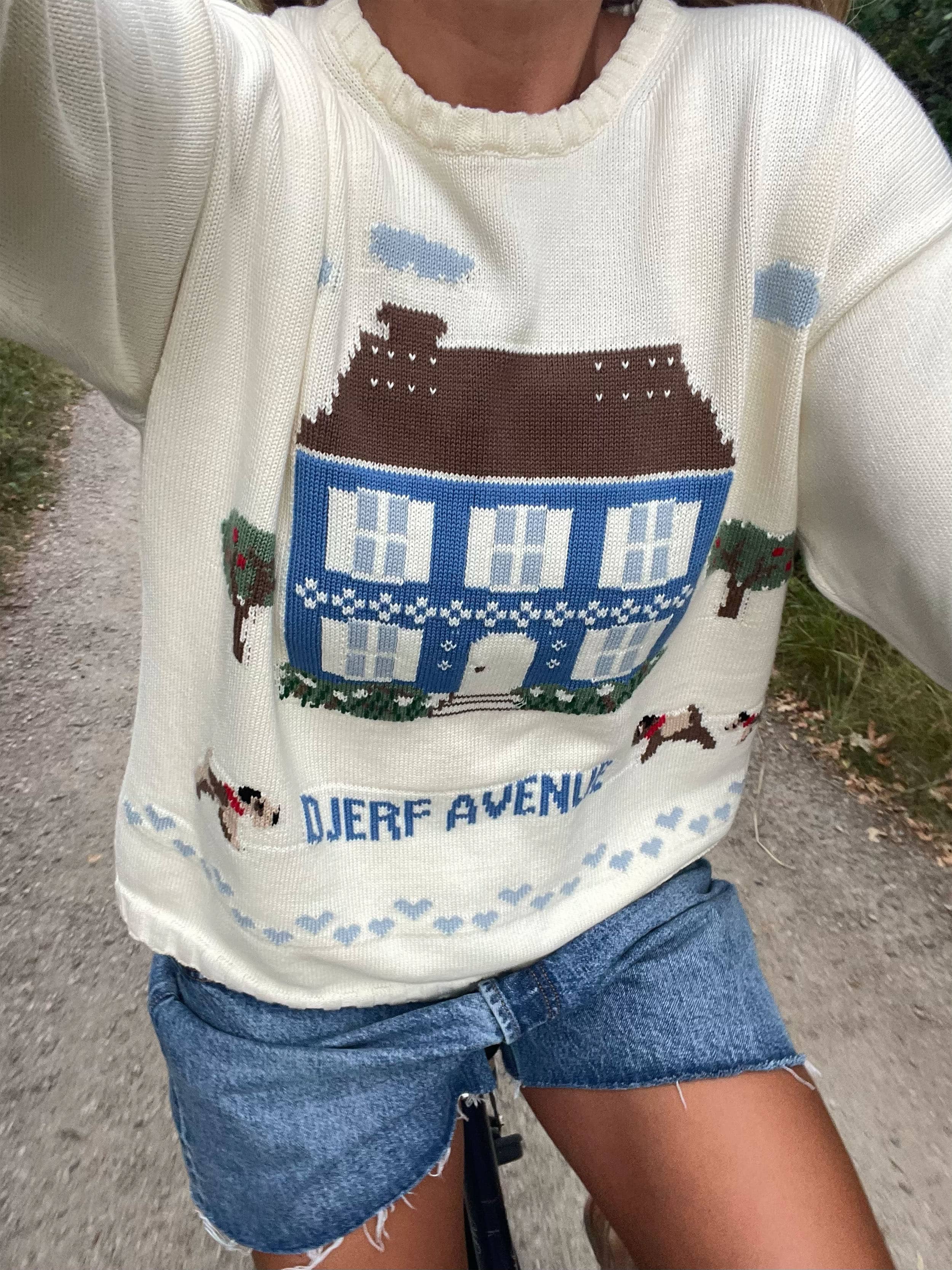 Jacquard Sweater DA House - DA House | Djerf Avenue